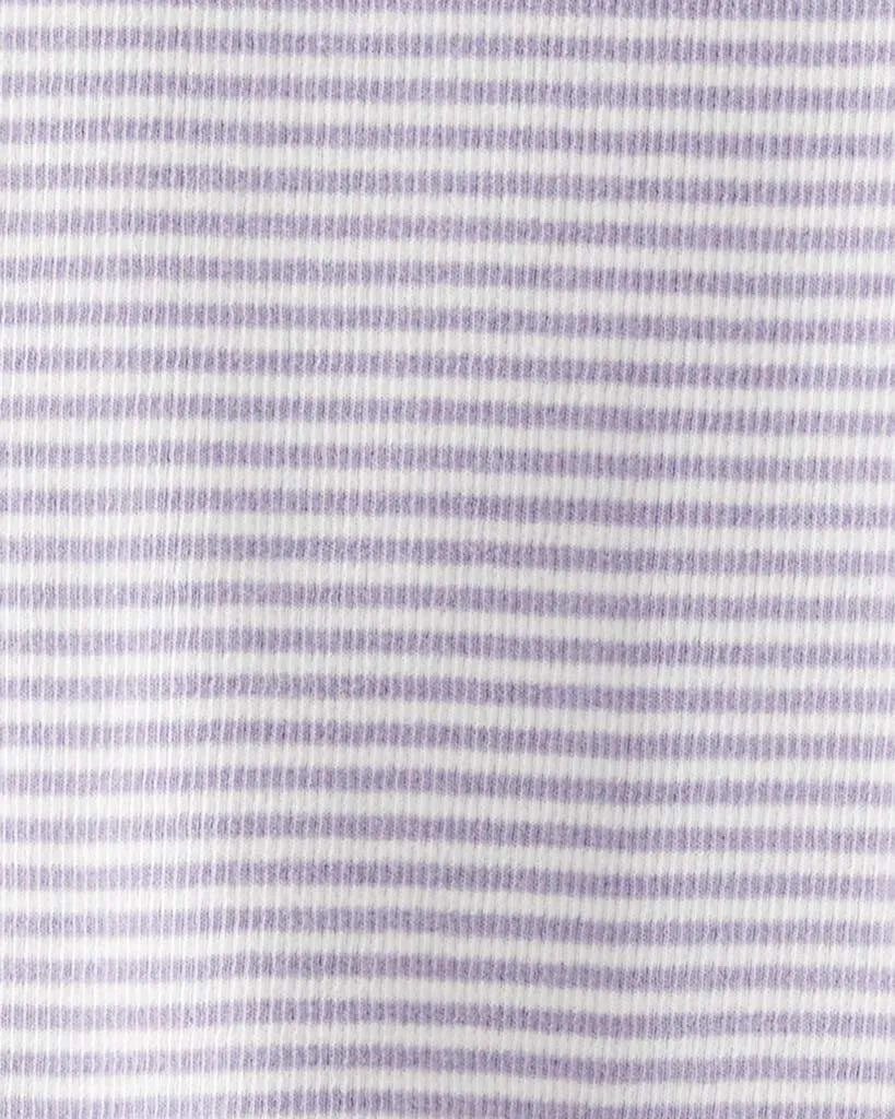 Baby Girl Striped Organic Cotton Pajamas Set