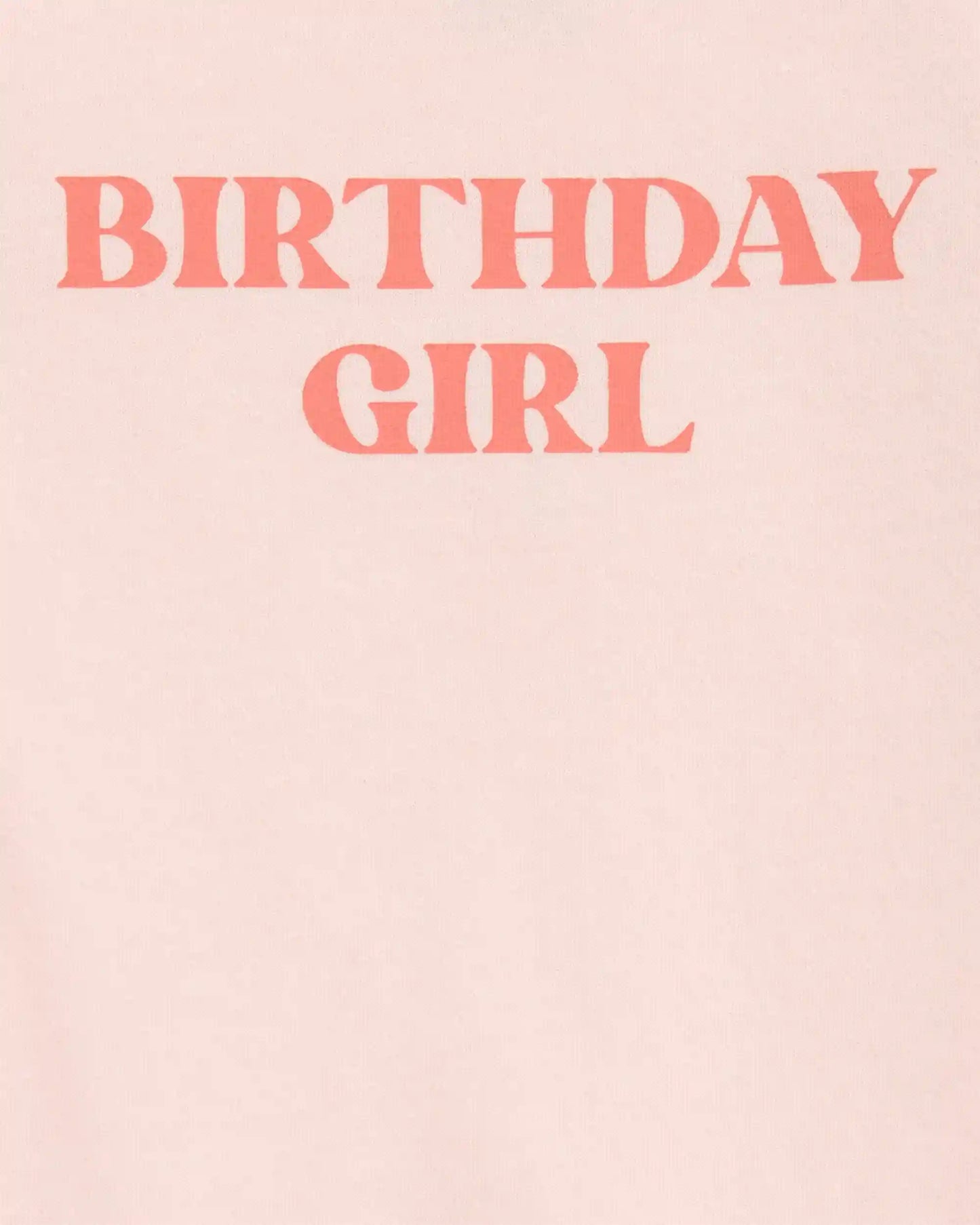 Baby Birthday Girl Short-Sleeve Bodysuit - Pink
