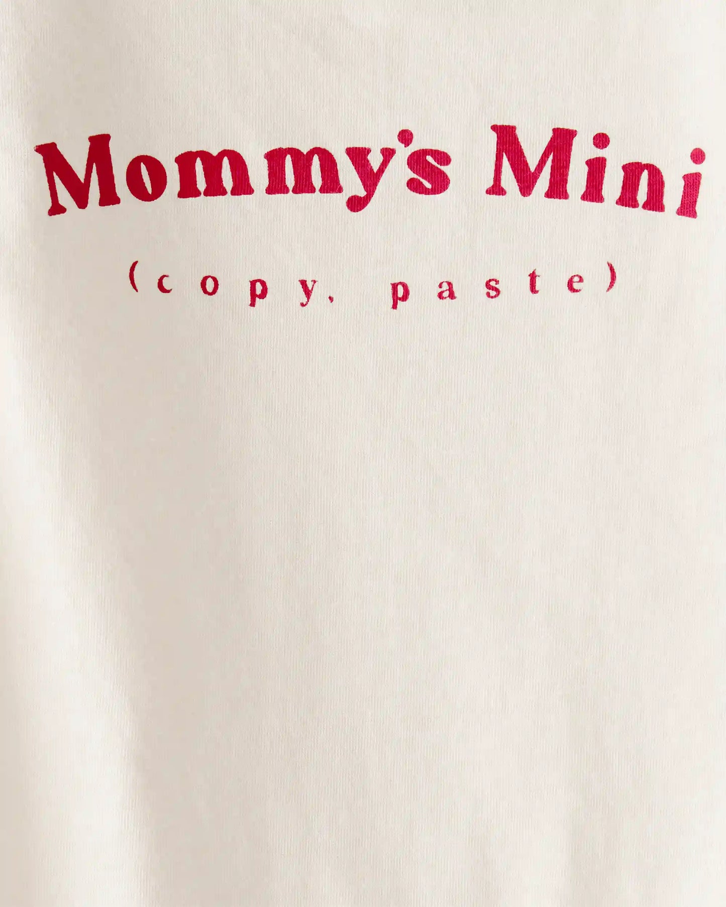 Baby 'Mommy's Mini' Short-Sleeve Graphic Bodysuit - Cream
