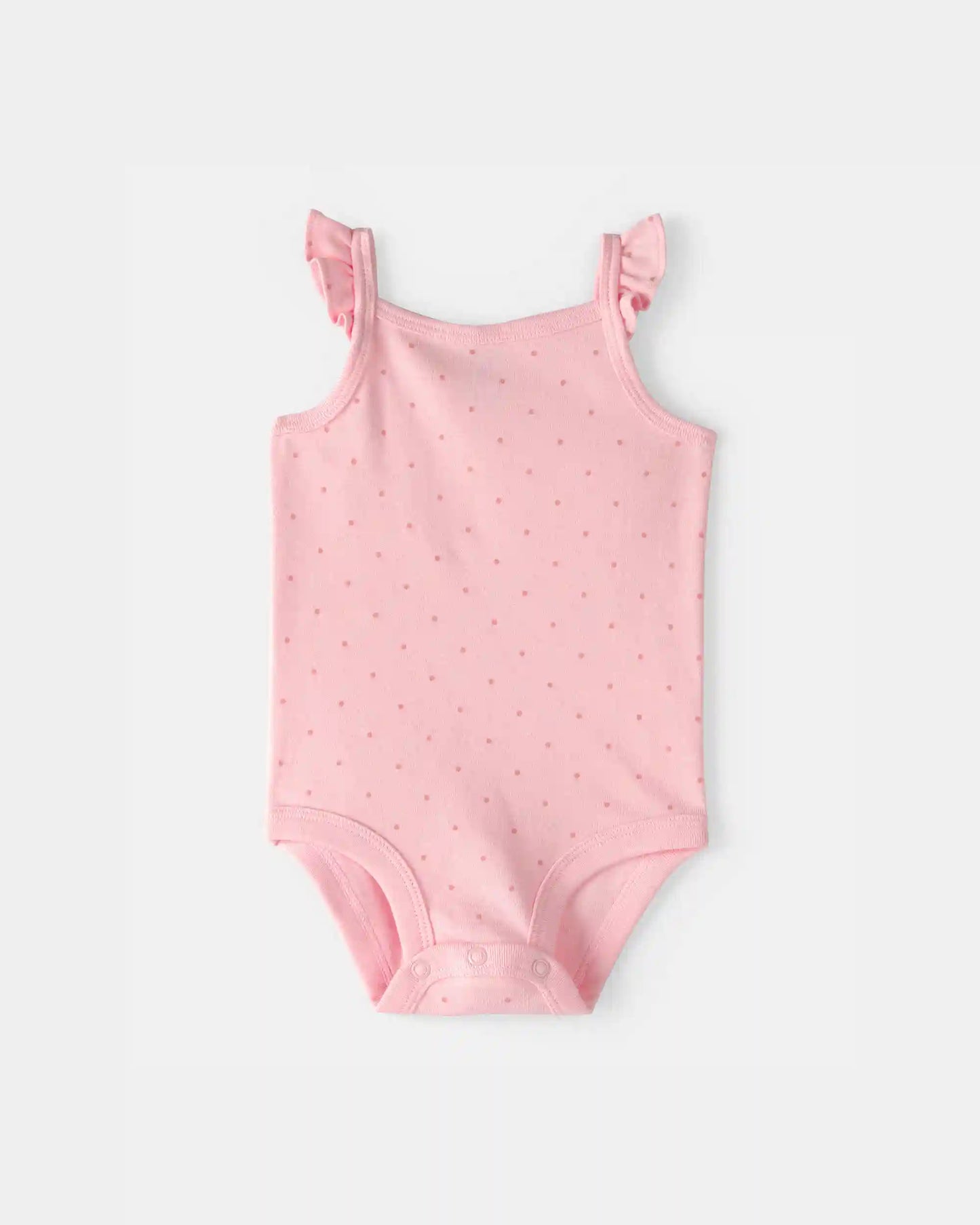 Baby Girl 3-Piece Chambray Outfit Set - Blue/Pink