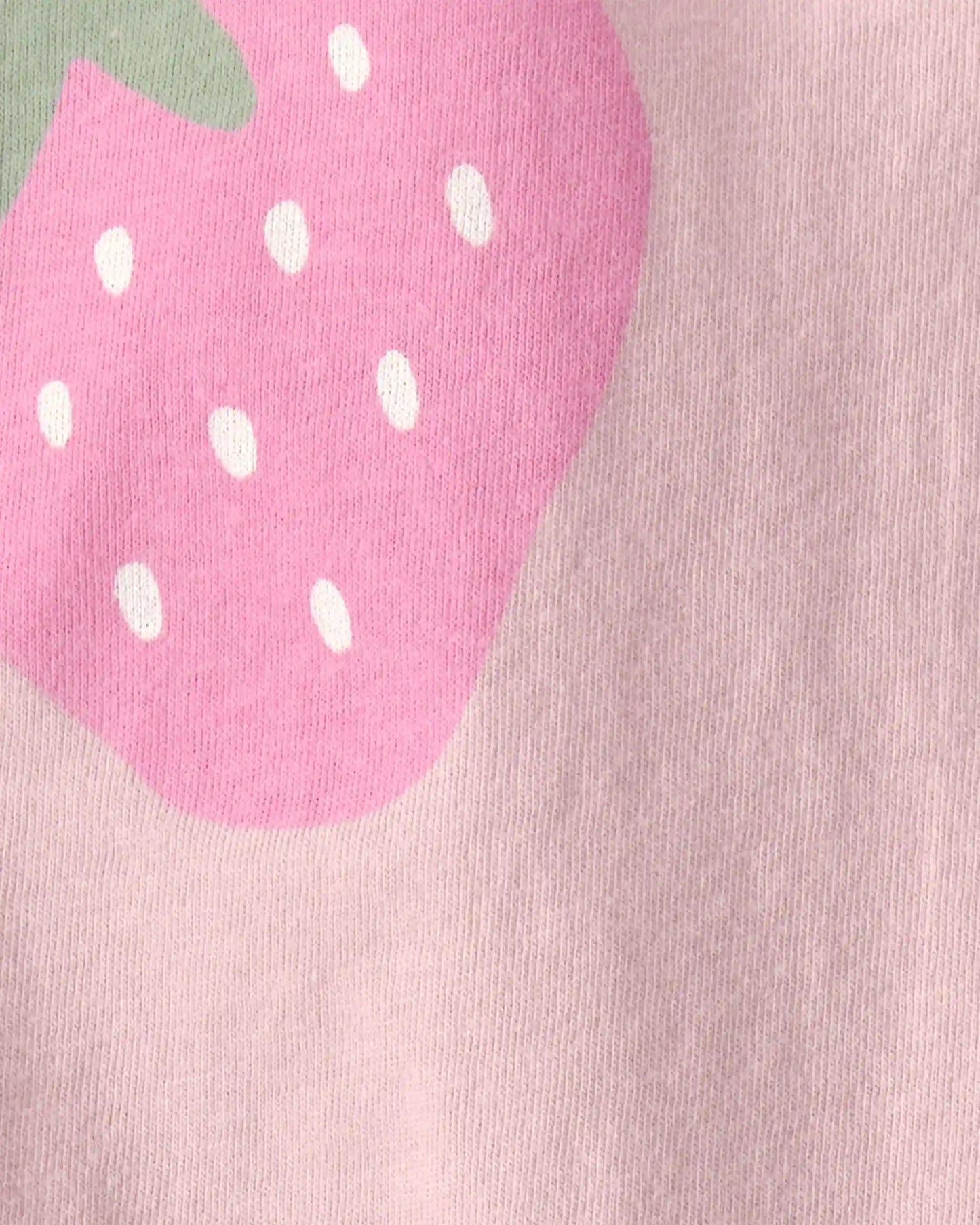 Baby Girl Strawberry Relaxed Top - Pink
