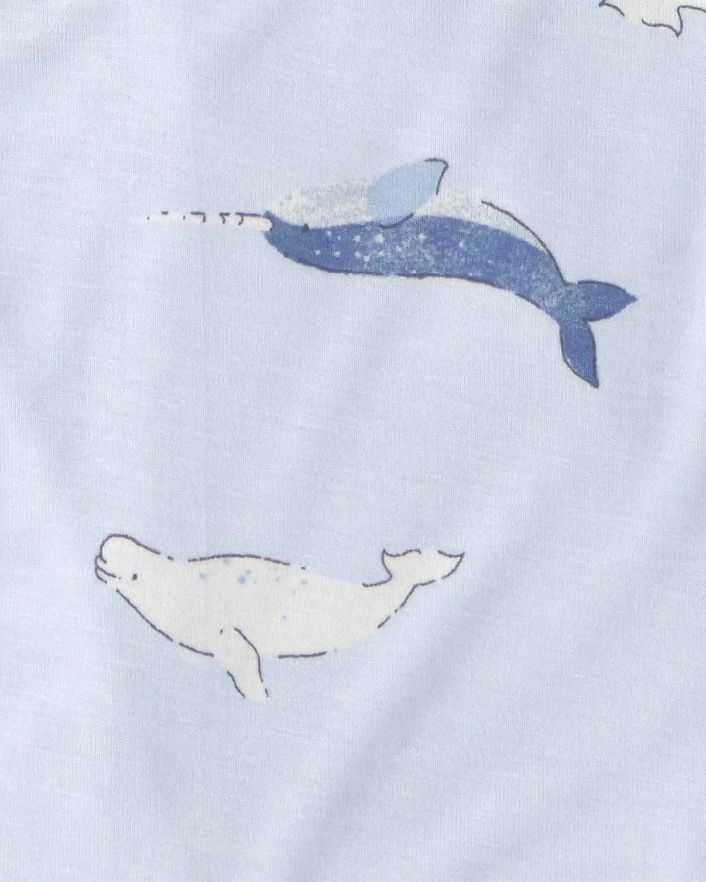 Baby 2-Pack Whale PurelySoft Sleeveless Romper Set - Blue