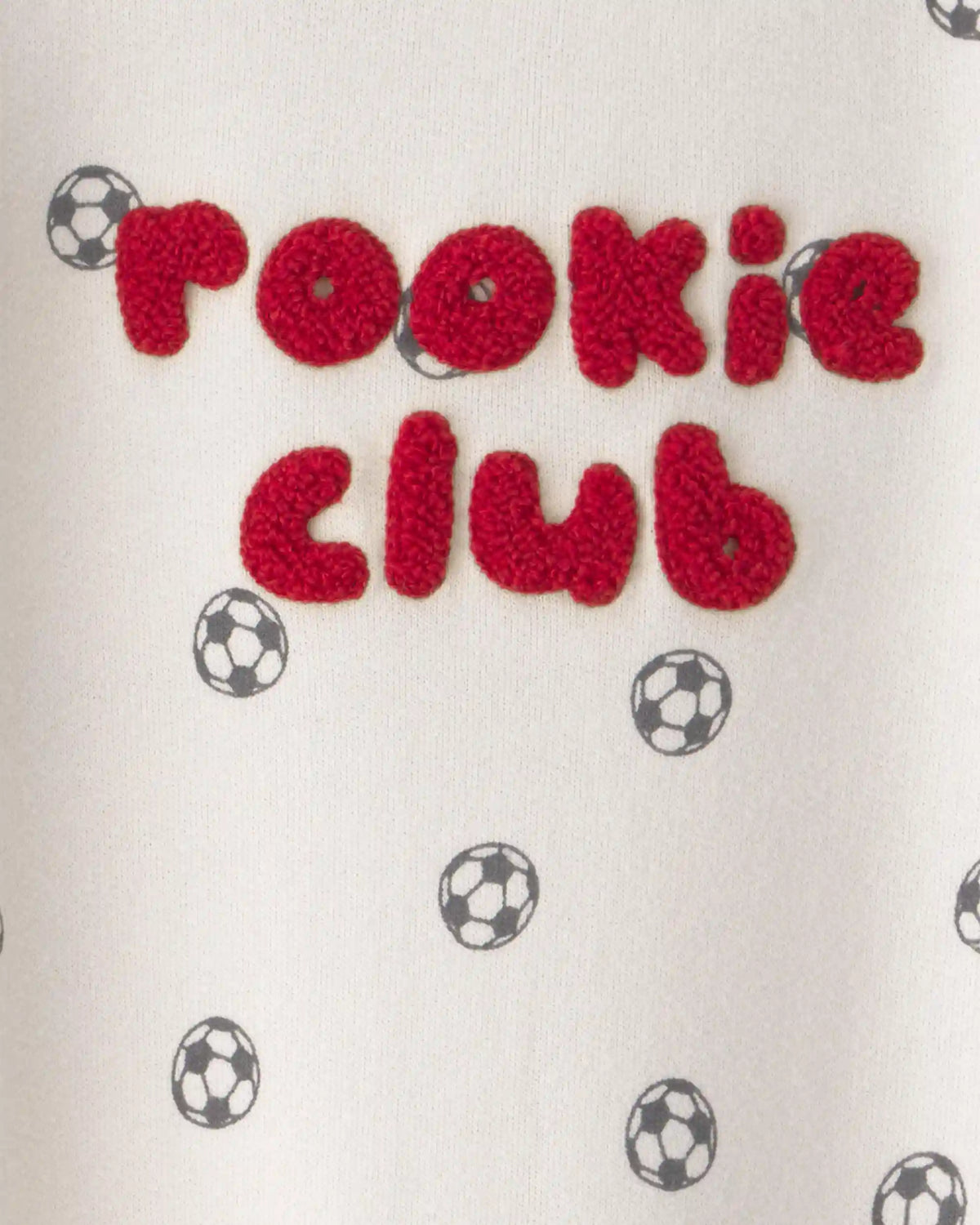 Baby 'Rookie Club' French Terry Jumpsuit - Ivory