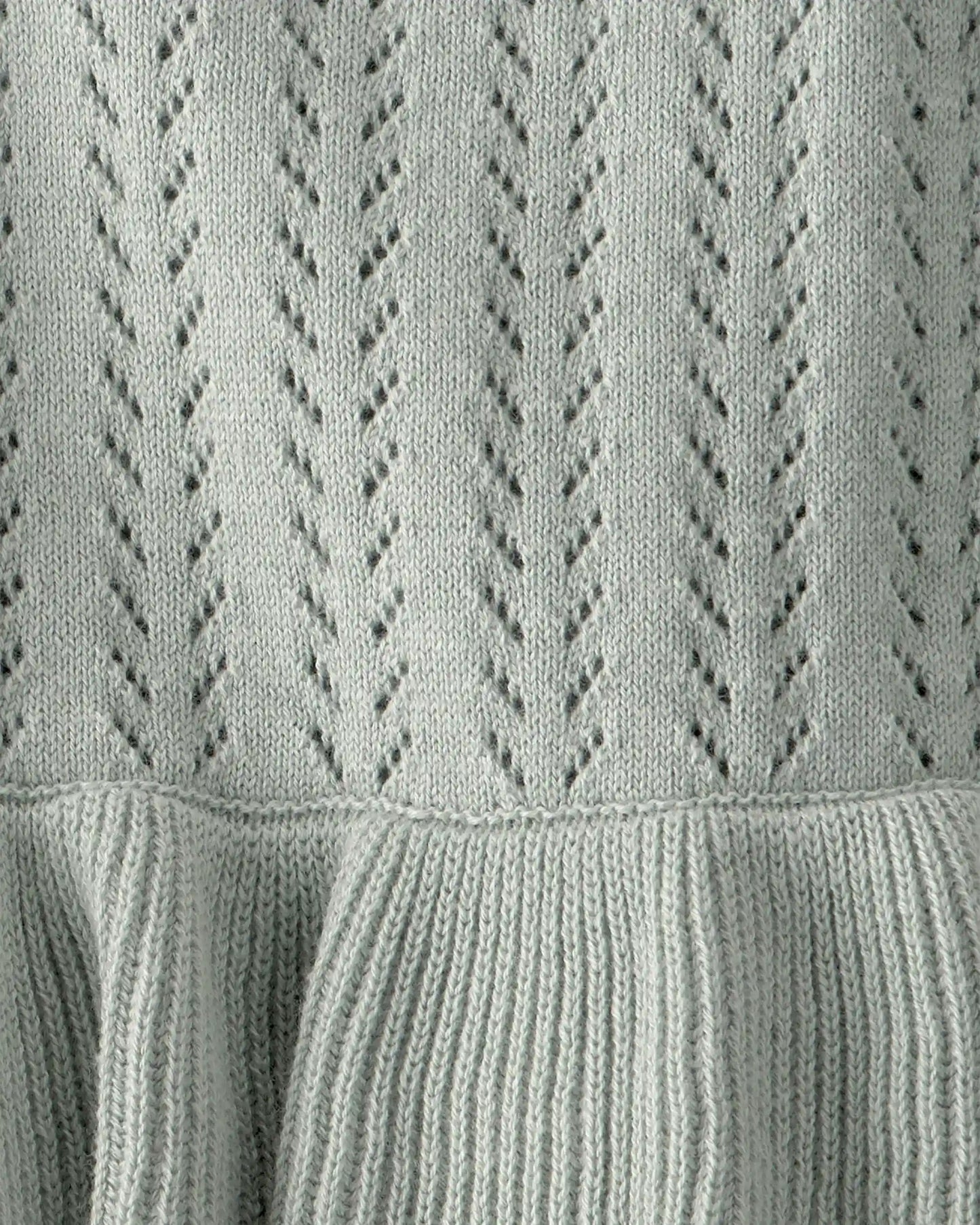 Baby Girl Organic Cotton Sweater Knit Bubble