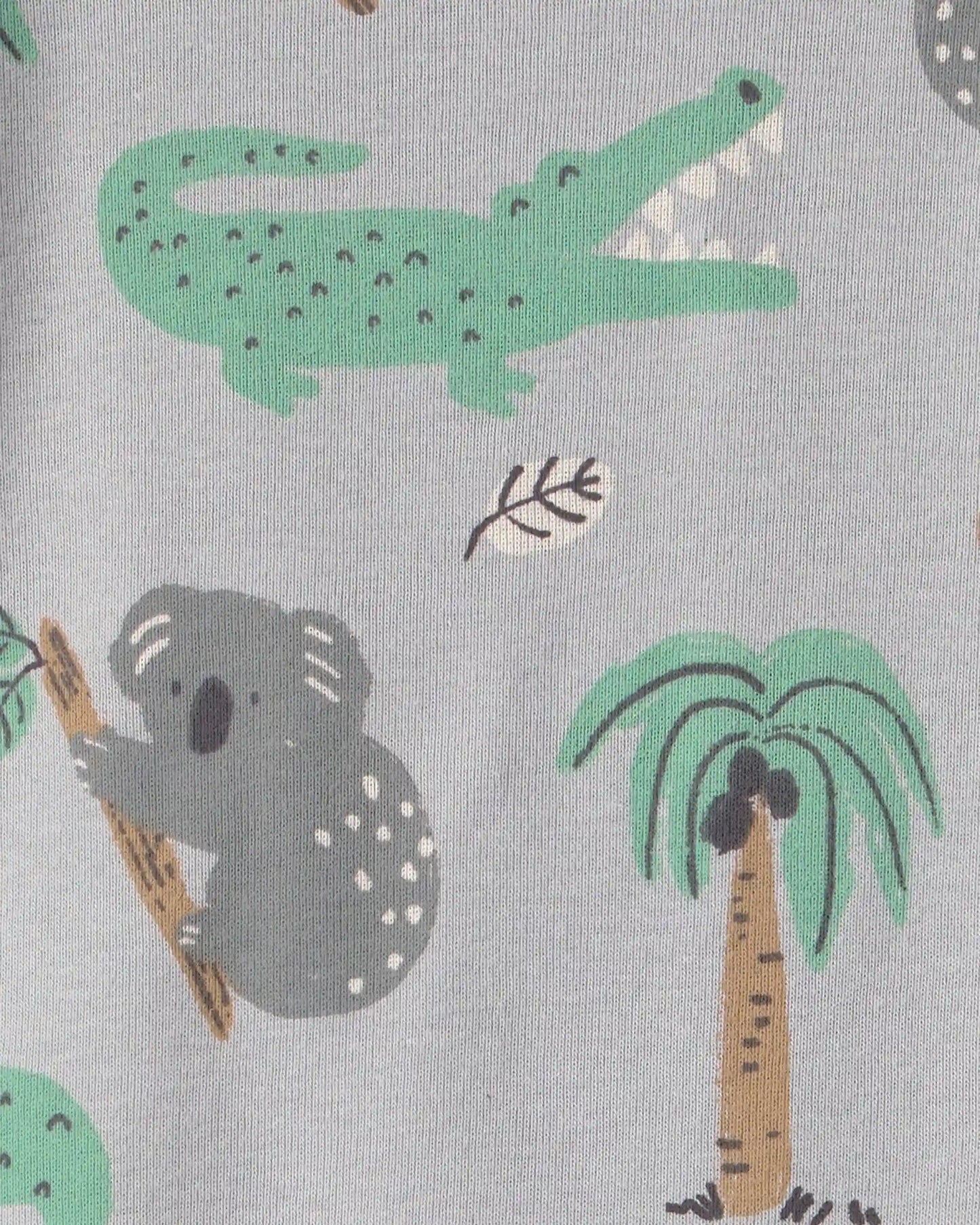 Baby 2-Piece Organic Cotton Ribbed Pajama Set in Aussie Friends Print