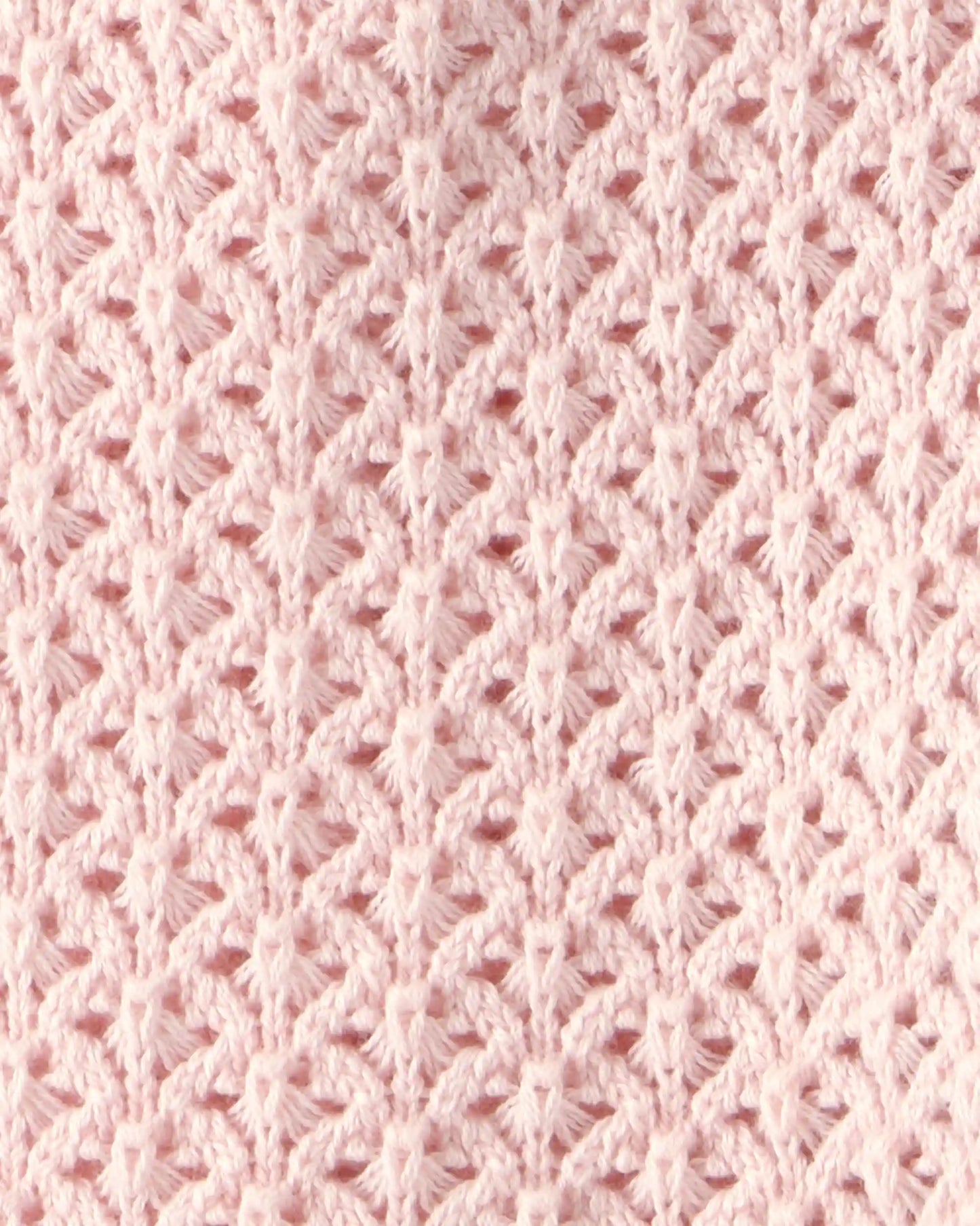 Baby Girl Organic Cotton Sweater Knit Romper