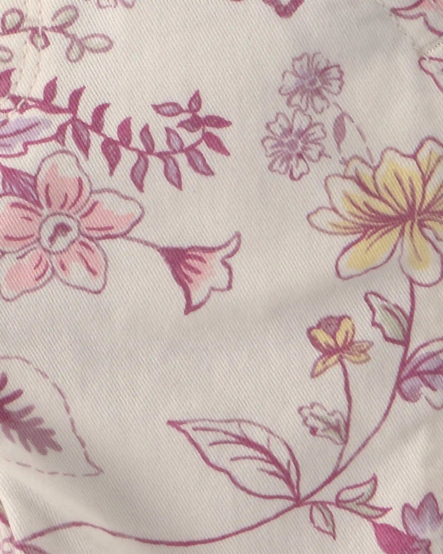 Baby Girl Floral Overalls - Ivory