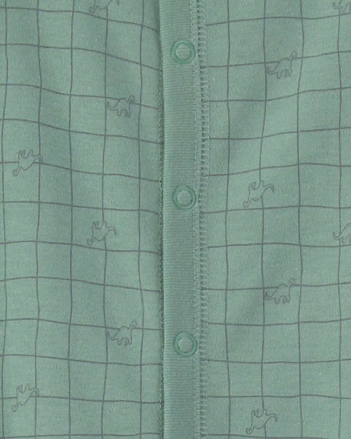 Baby Boy Dinosaur 100% Cotton Sleep & Play Pajamas - Green