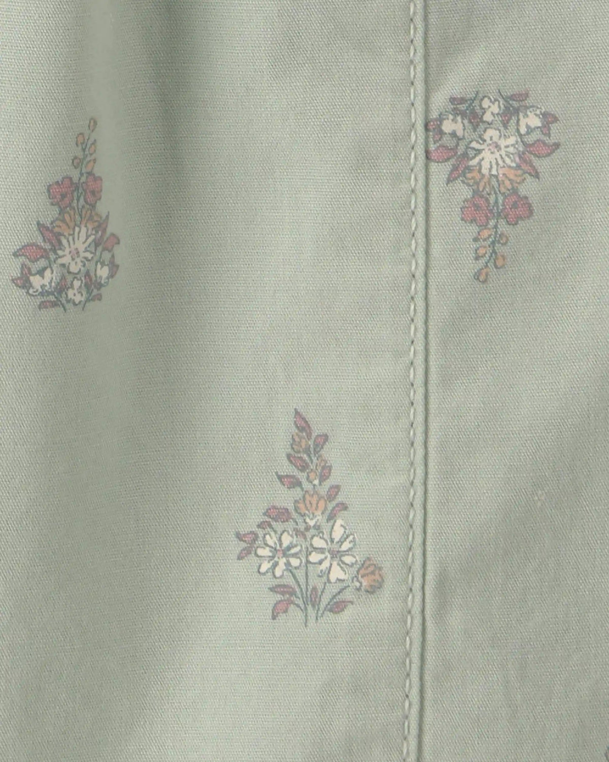Baby Girl Floral Barrel Pants - Green