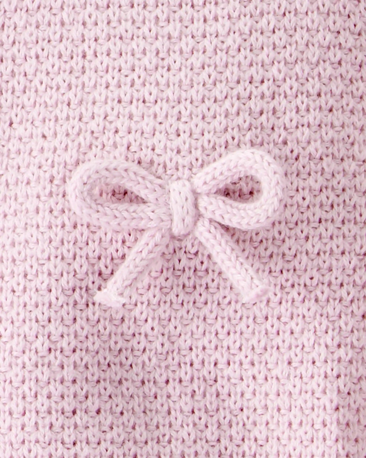 Baby Girl 2-Piece Organic Cotton Bow Knit Sweater & Pant Set