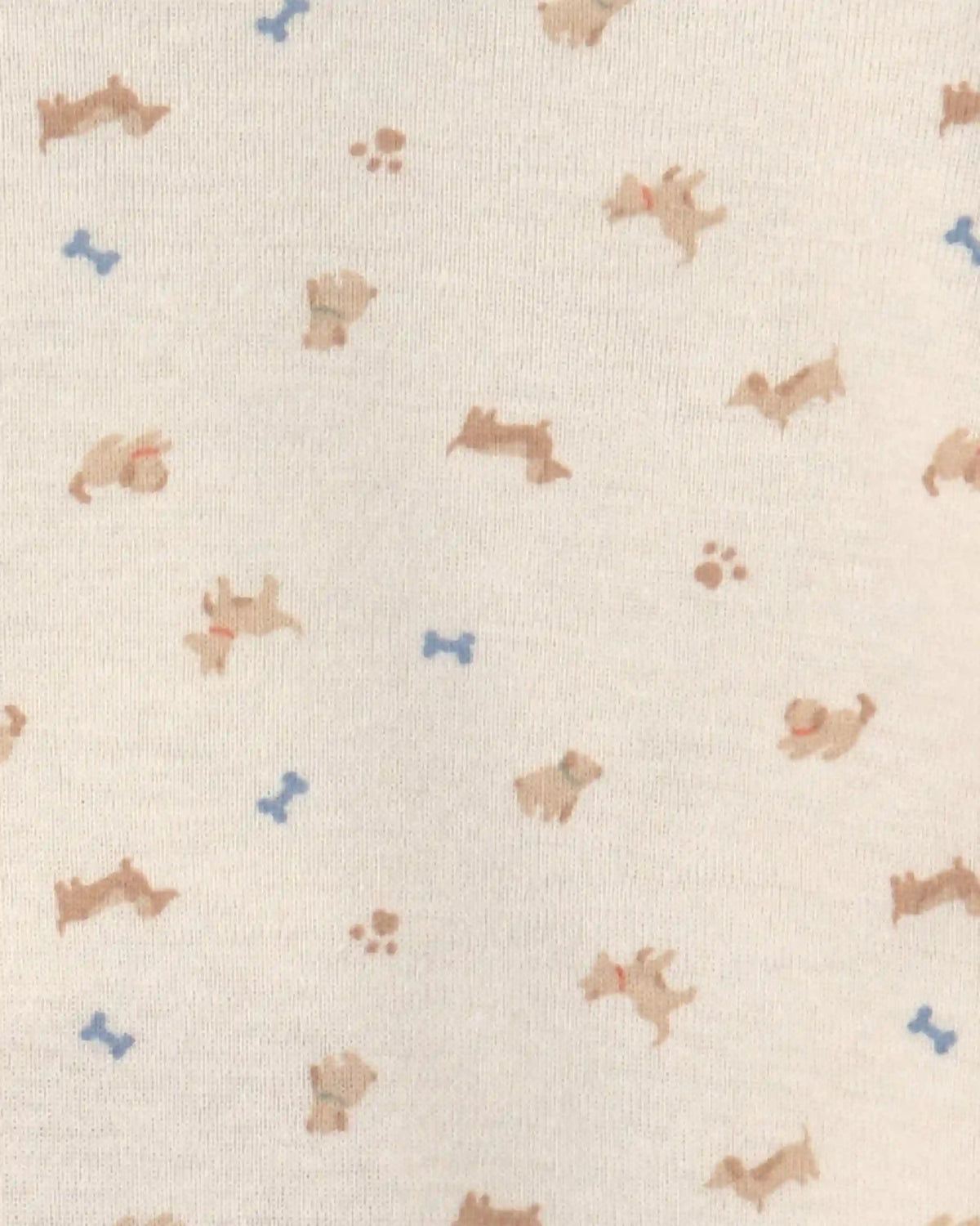 Baby 4-Pack Dog Long-Sleeve Bodysuits - Brown/Grey/Ivory