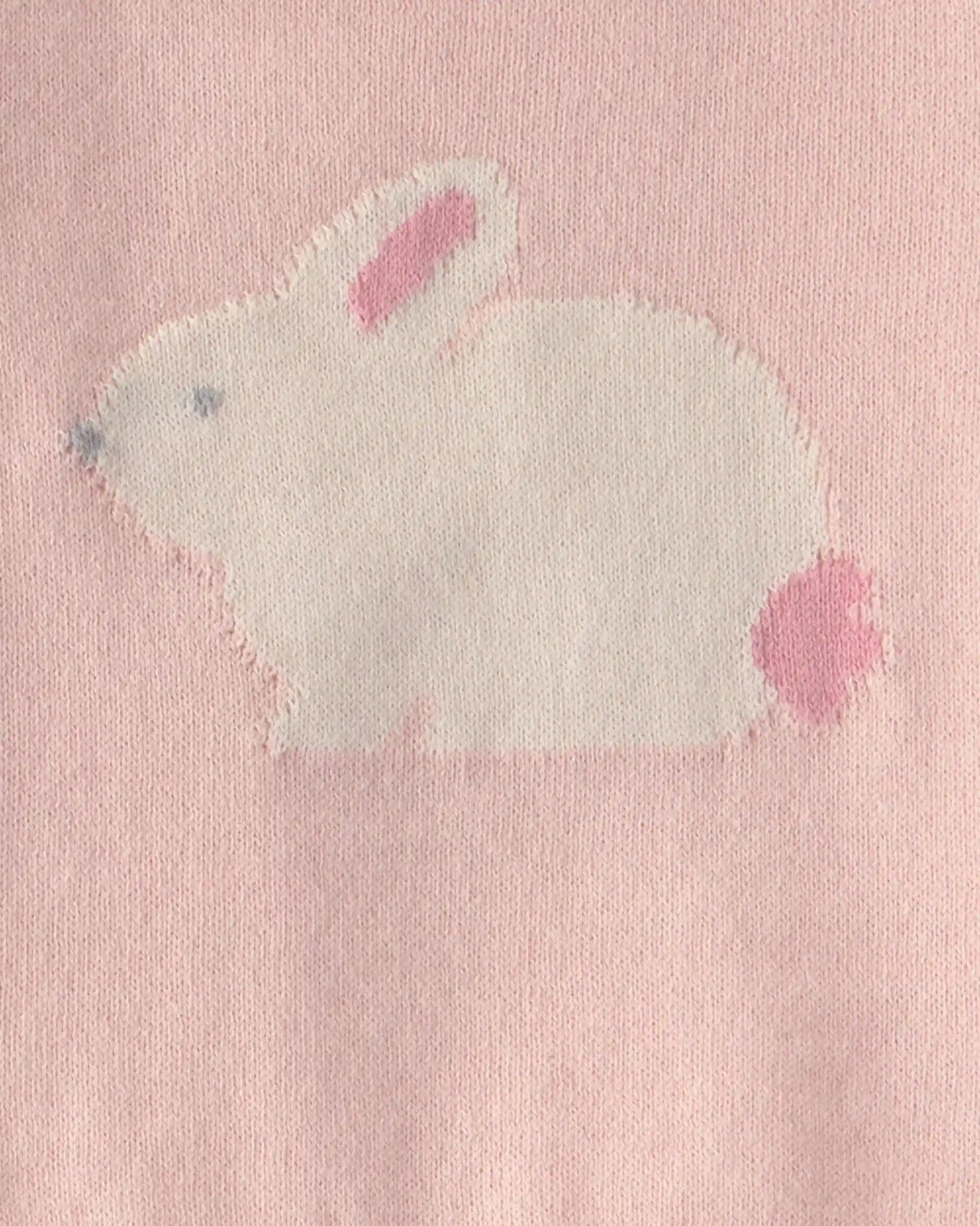 Baby Girl 2-Piece Bunny Short-Sleeve Sweater Top & Short Set - Pink