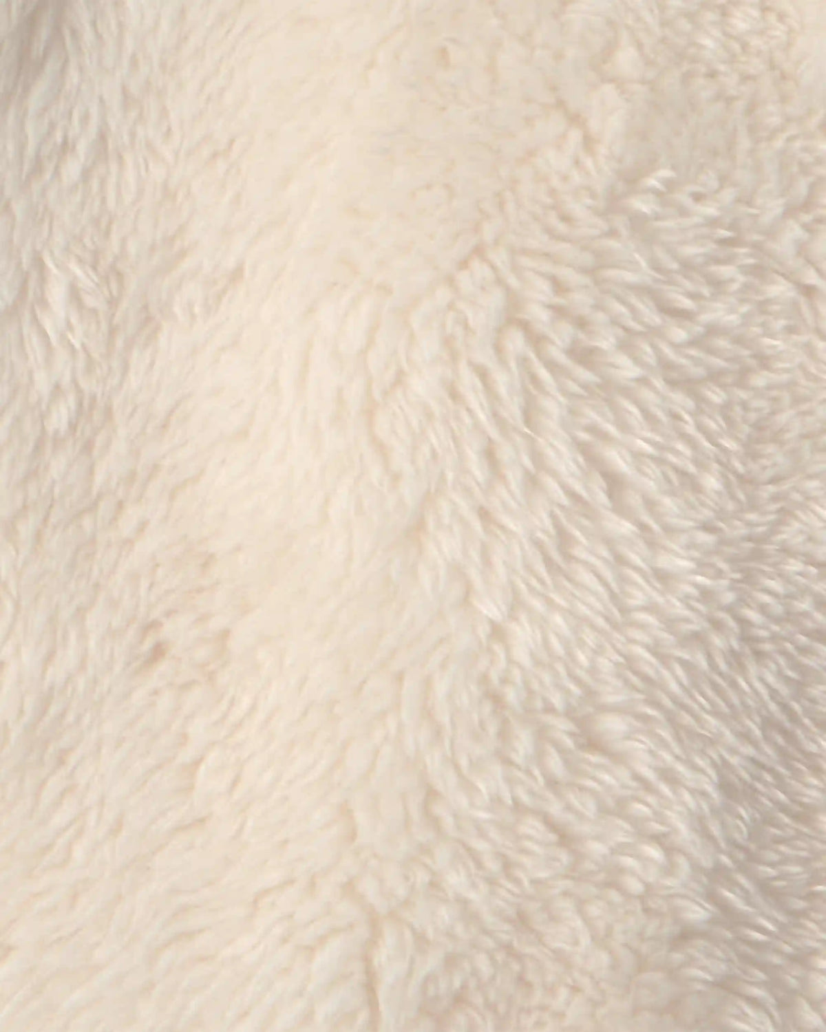 Baby Bear Teddy Fleece Zip-Up Hoodie - Cream