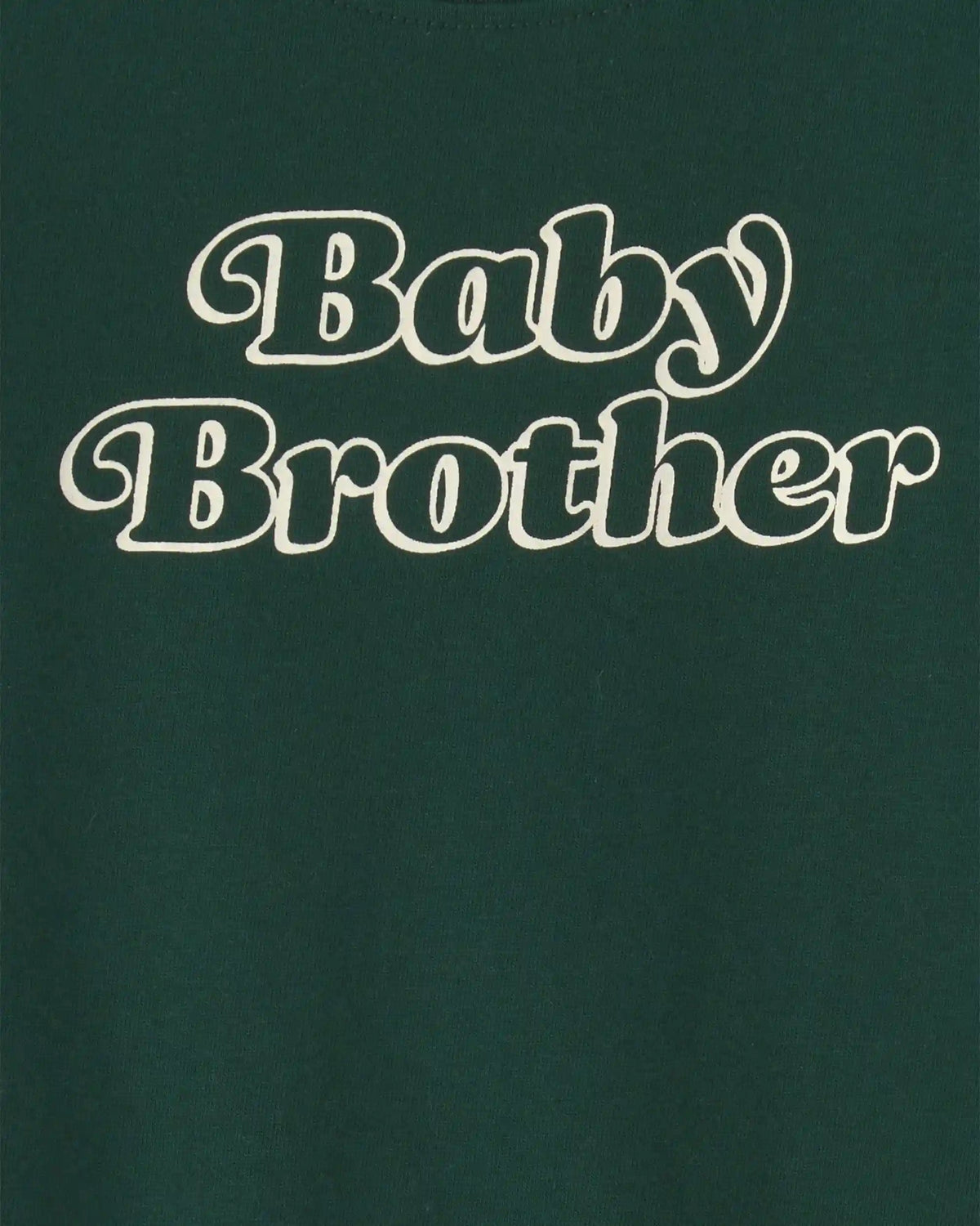 Baby Boy 'Baby Brother' Long-Sleeve Graphic Bodysuit - Green
