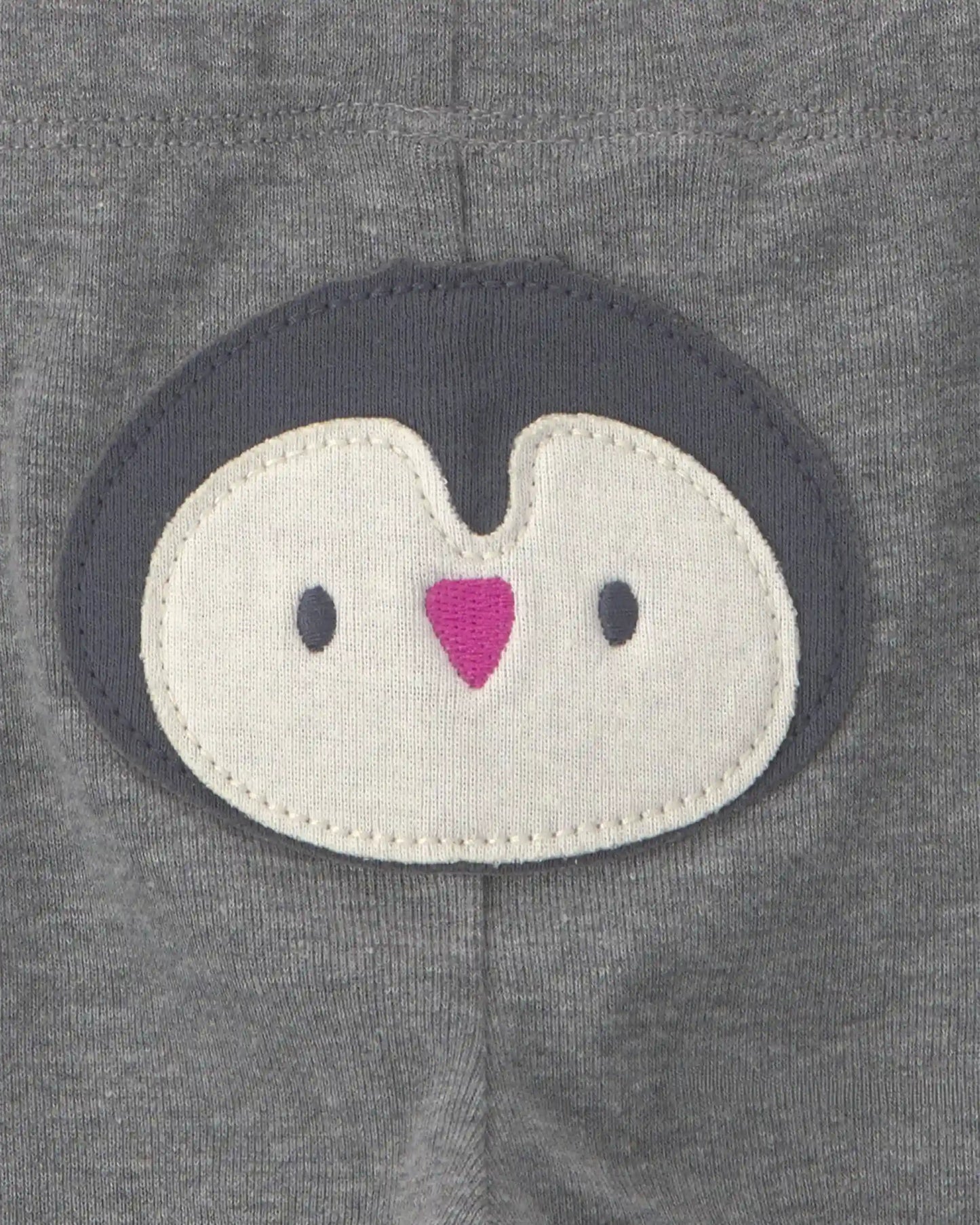 Baby Girl 3-Piece Penguin Long-Sleeve Bodysuit & Pant Set - Pink