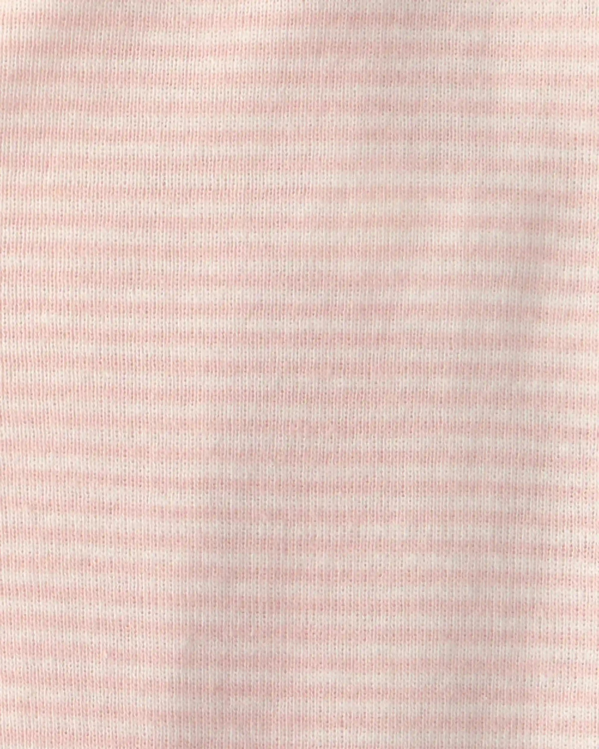 Baby Girl Striped 100% Cotton Sleep & Play Pajama - Pink