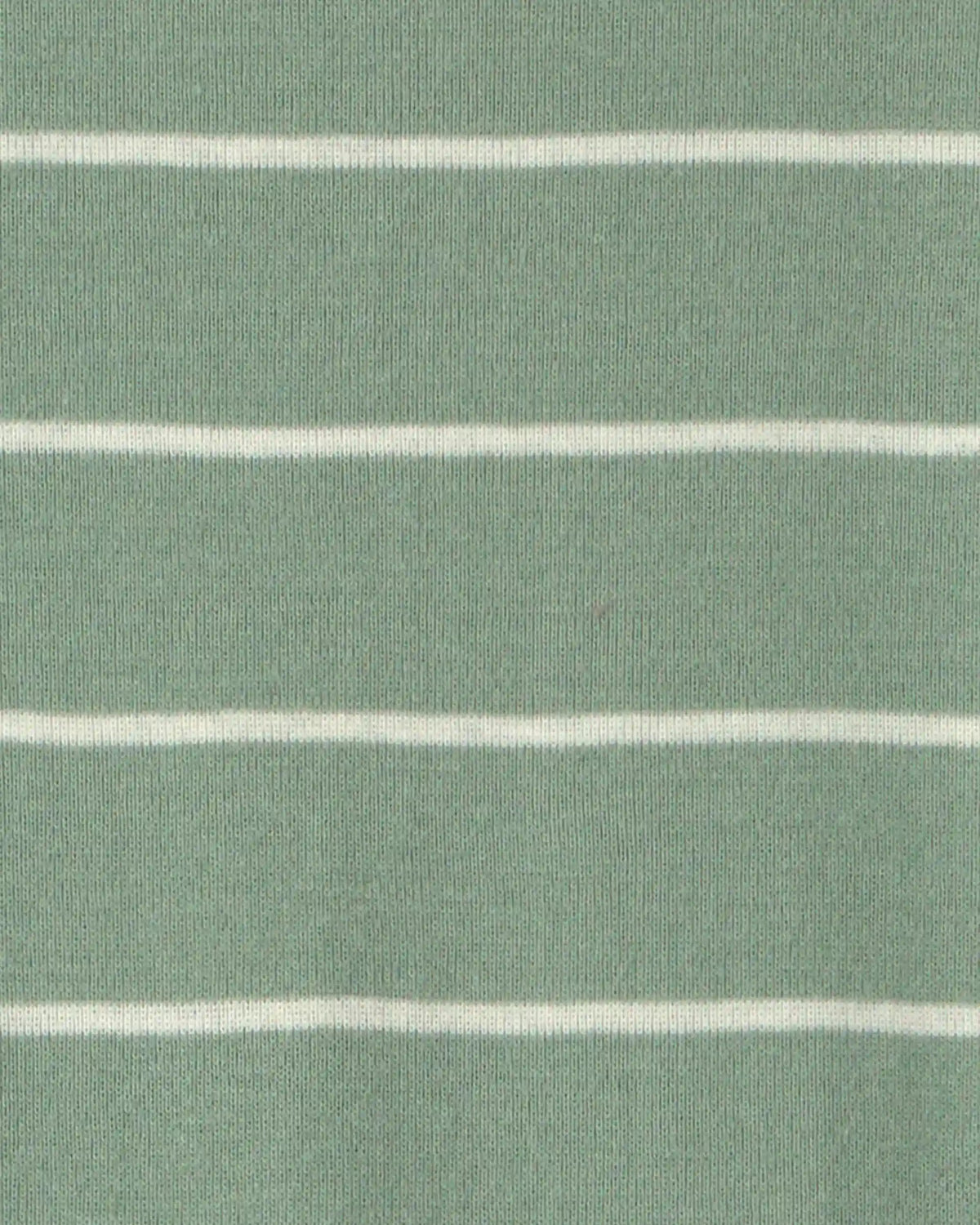 Baby Boy 1-Piece Dino Striped 2-Way Zip 100% Cotton Snug Fit Footed Pajama - Green