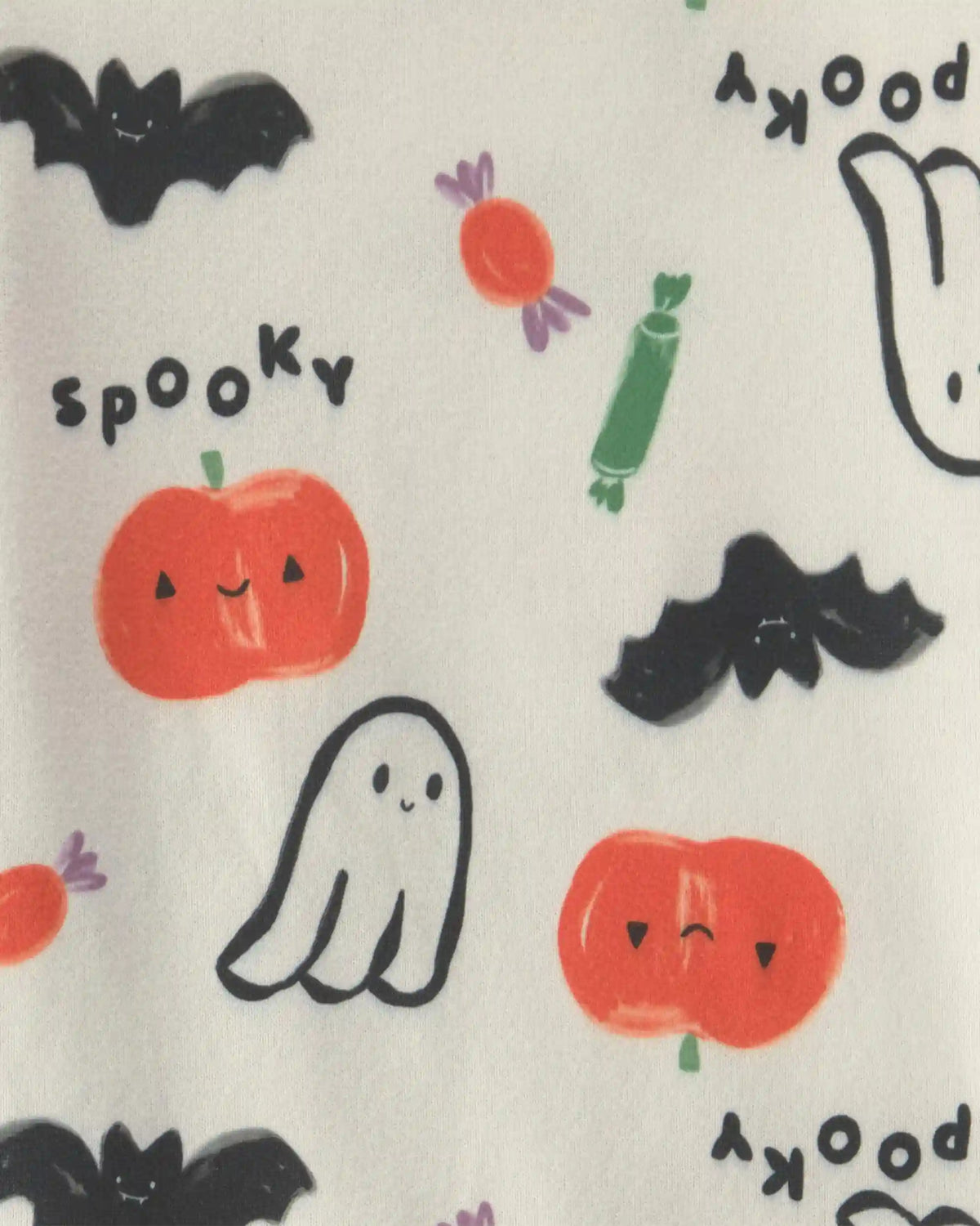 Baby Halloween Print 2-Piece Pajama Set - Cream