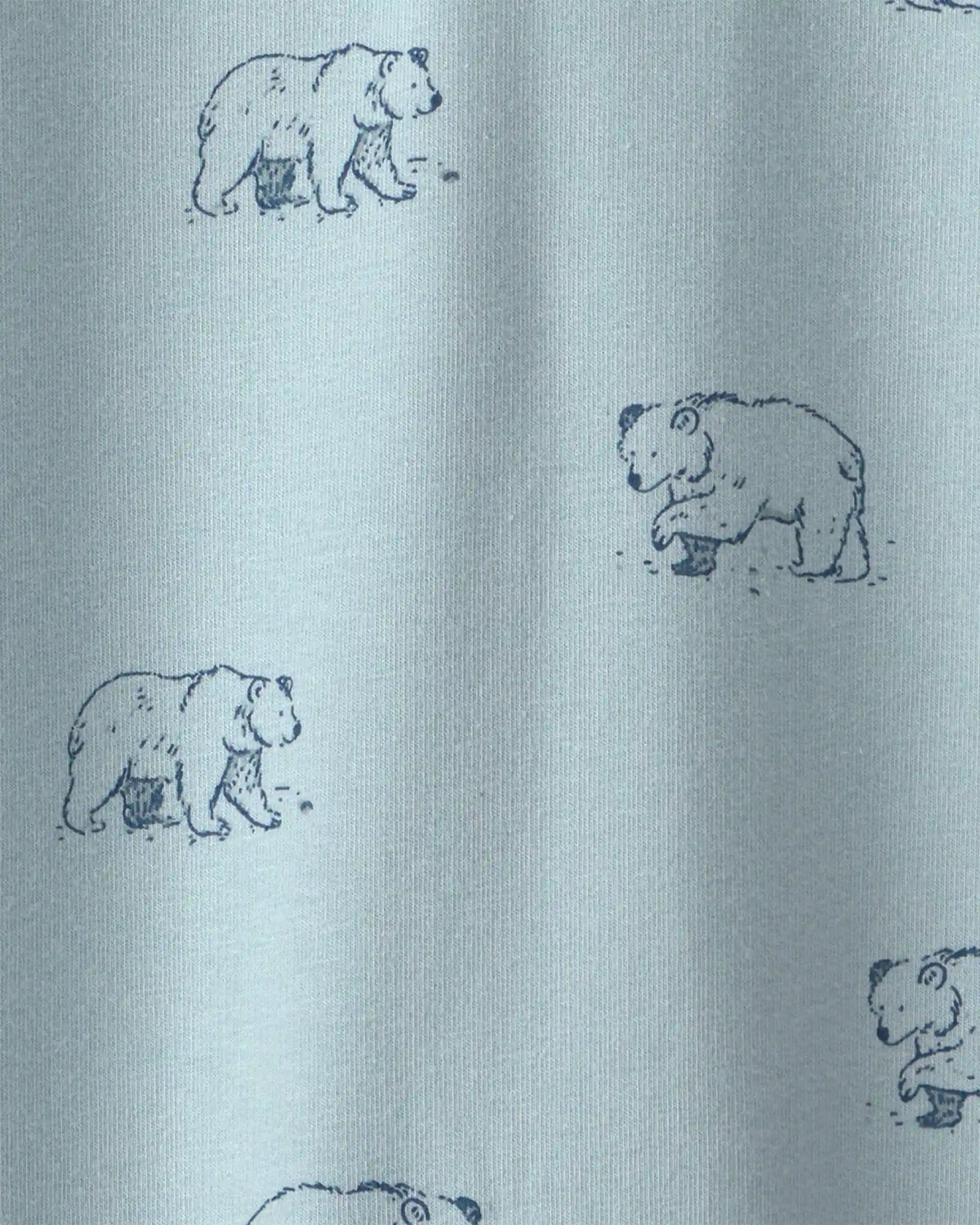 Baby Organic Cotton French Terry Jumpsuit in Winter Bears