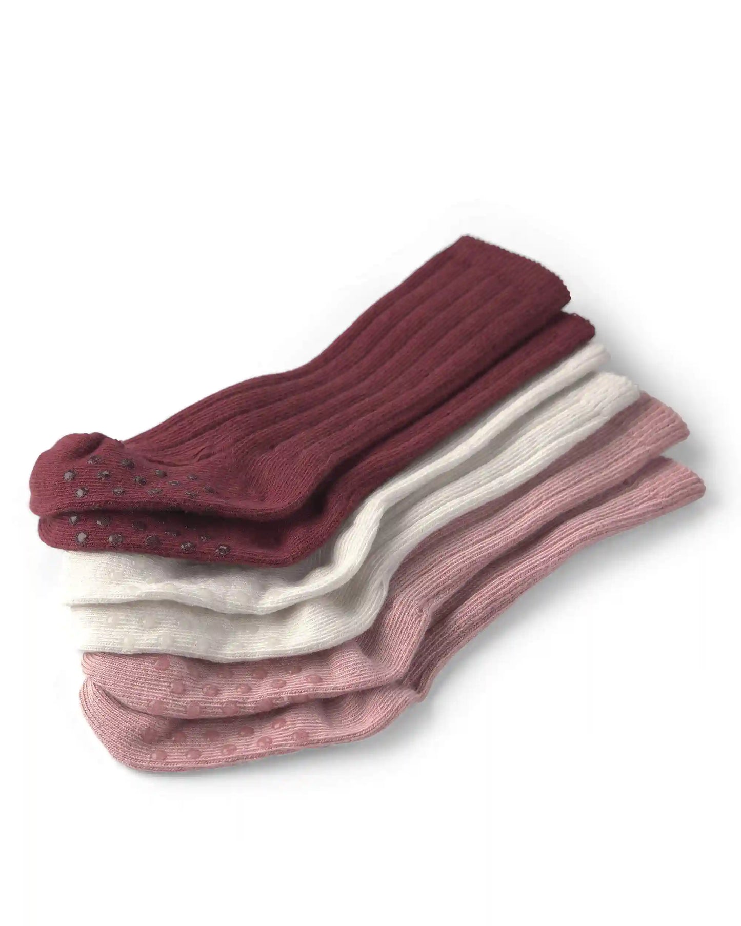 Baby Girl 3-Pack No-Slip Knee-High Socks Made with Organic Cotton