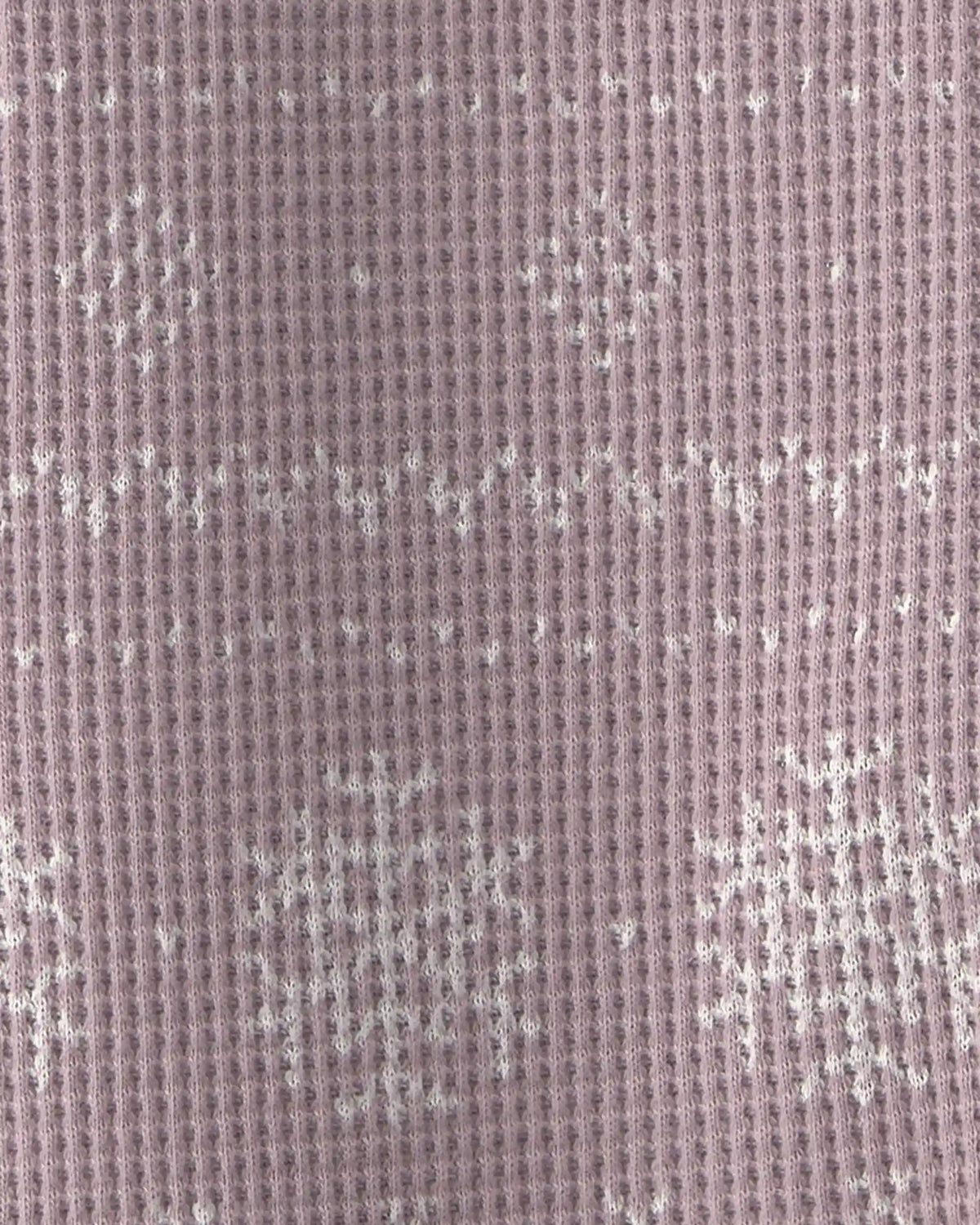 Baby Girl Fair Isle Waffle Knit Sleep & Play Pajamas Made with Organic Cotton