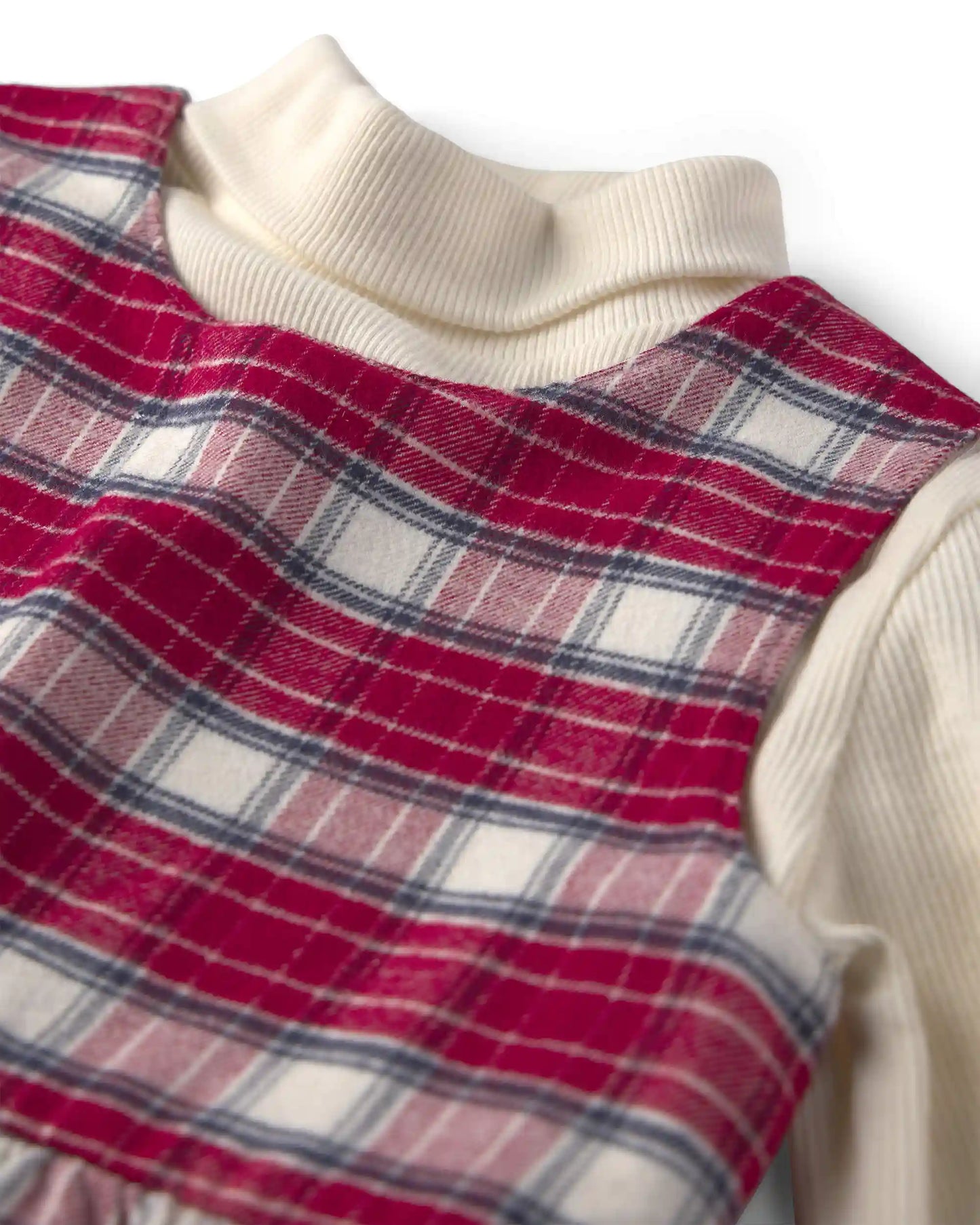 Baby Girl 2-Piece Organic Cotton Flannel Jumper Set