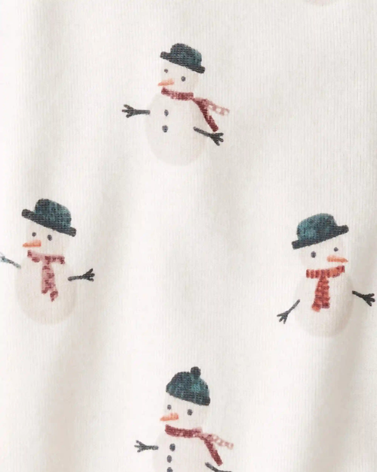 Baby Organic Cotton Sleep & Play Pajamas in Snowman