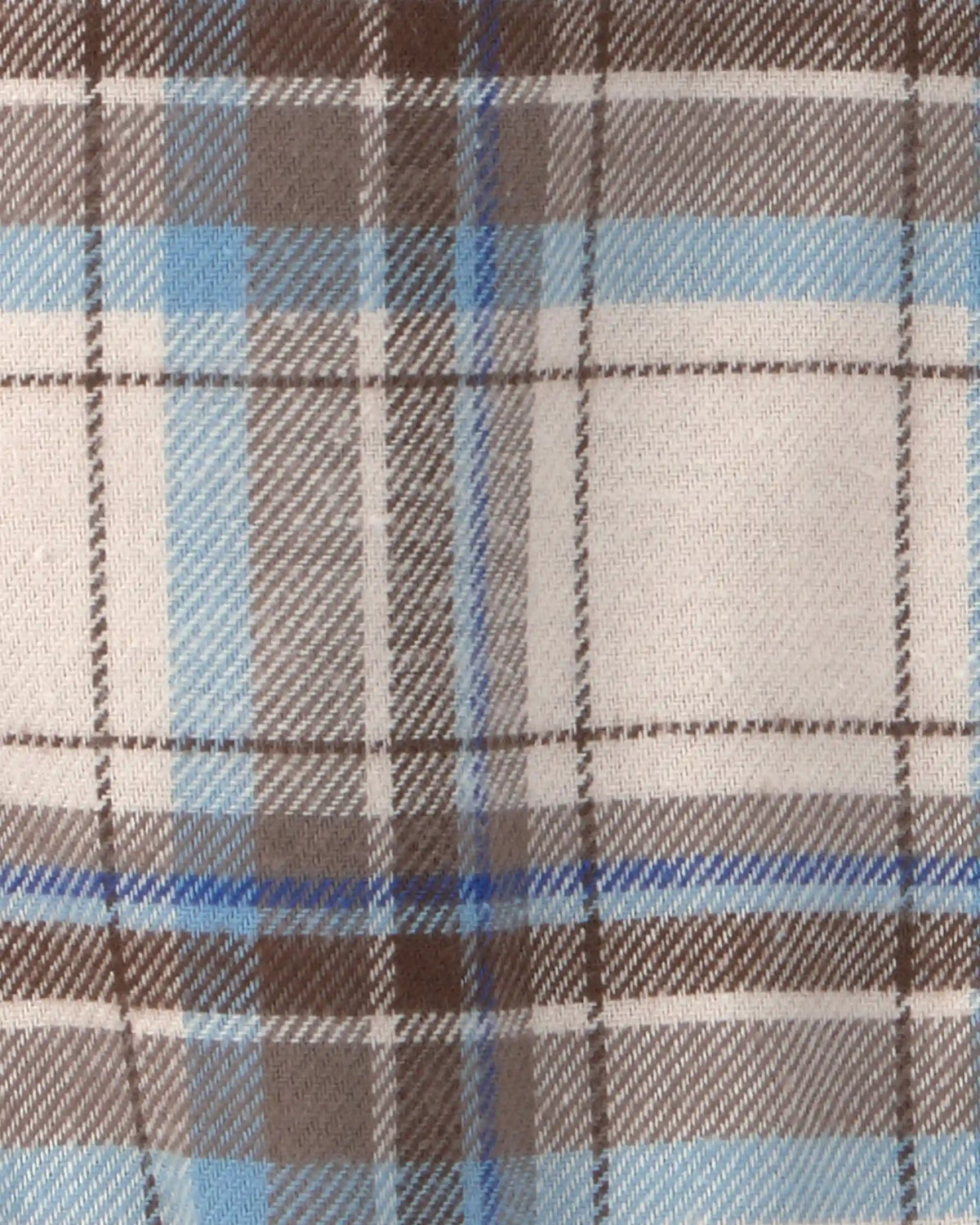 Baby Boy Plaid Flannel Bodysuit - Grey/Blue/Brown