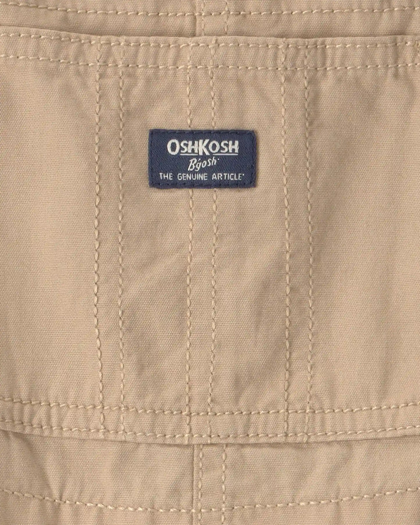 Toddler Boy Canvas Shortall - Khaki