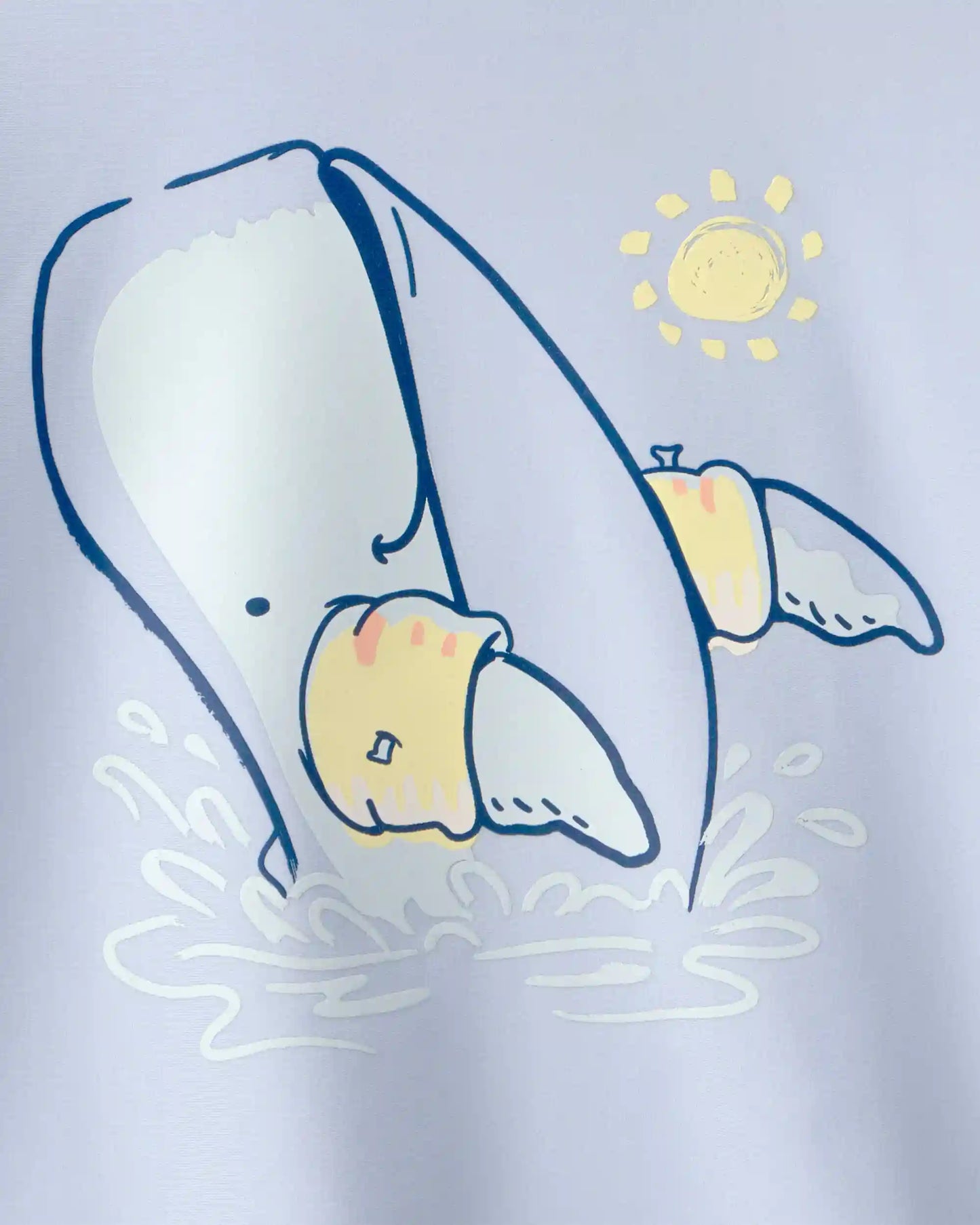 Toddler Boy Whale Short-Sleeve Rashguard - Blue