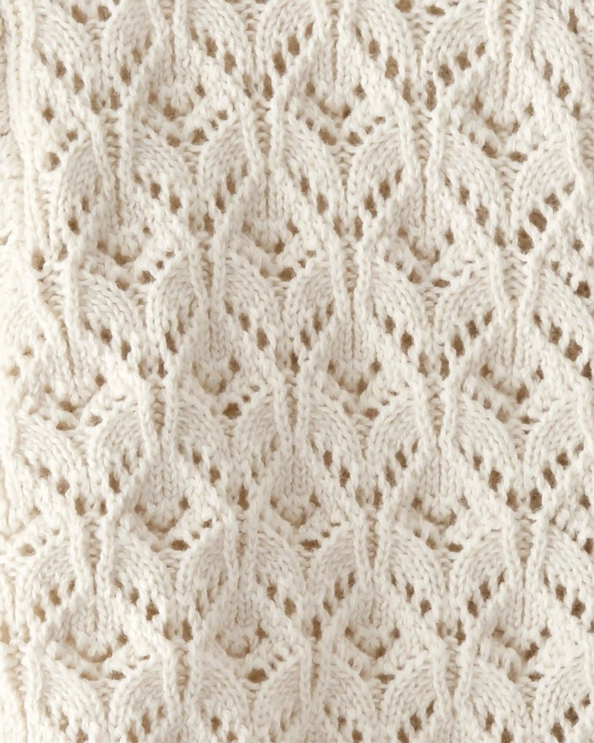 Toddler Girl Organic Cotton Pointelle Sweater Knit Cardigan