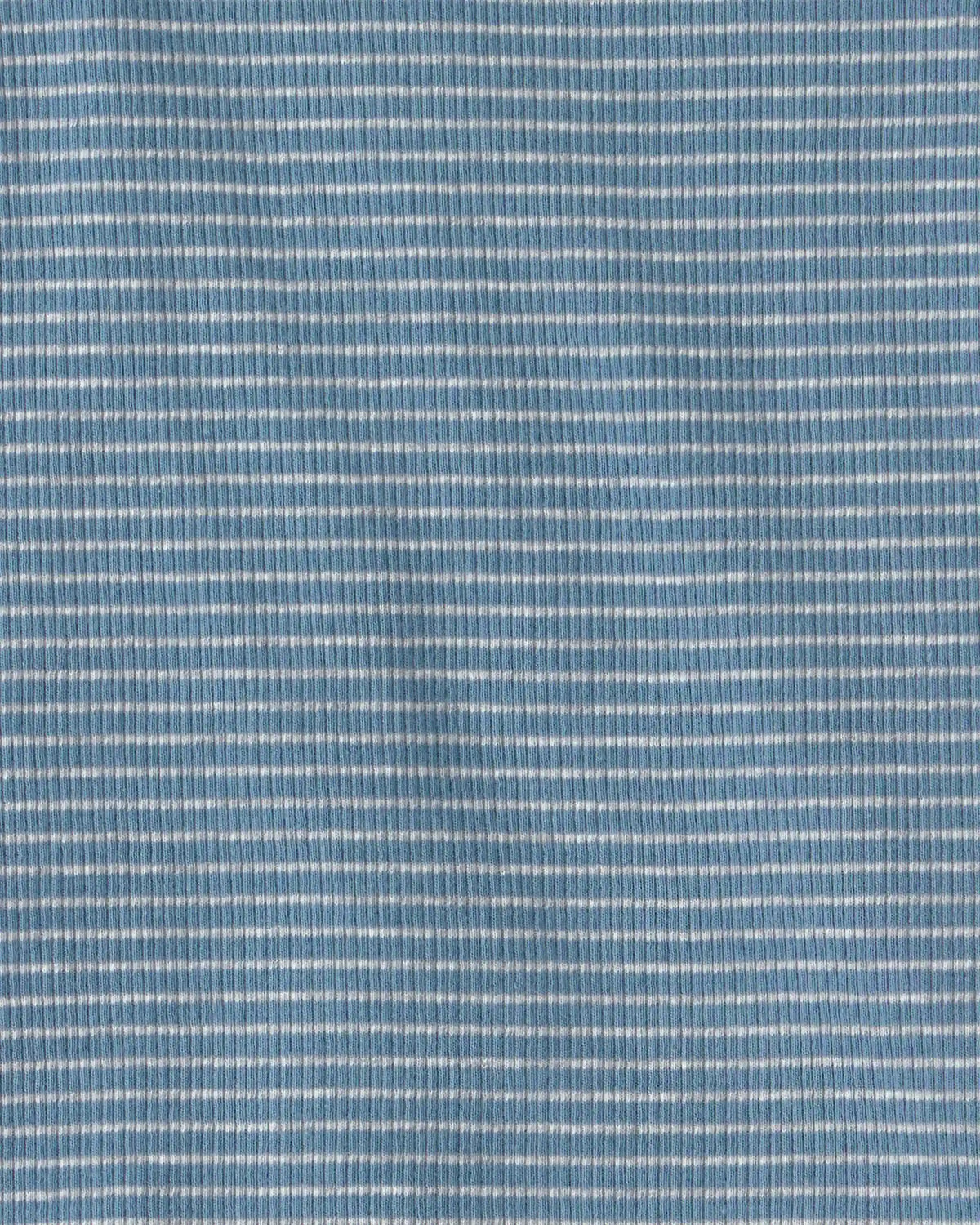 Toddler 2-Piece Organic Cotton Ribbed Pajama Set in Stripes