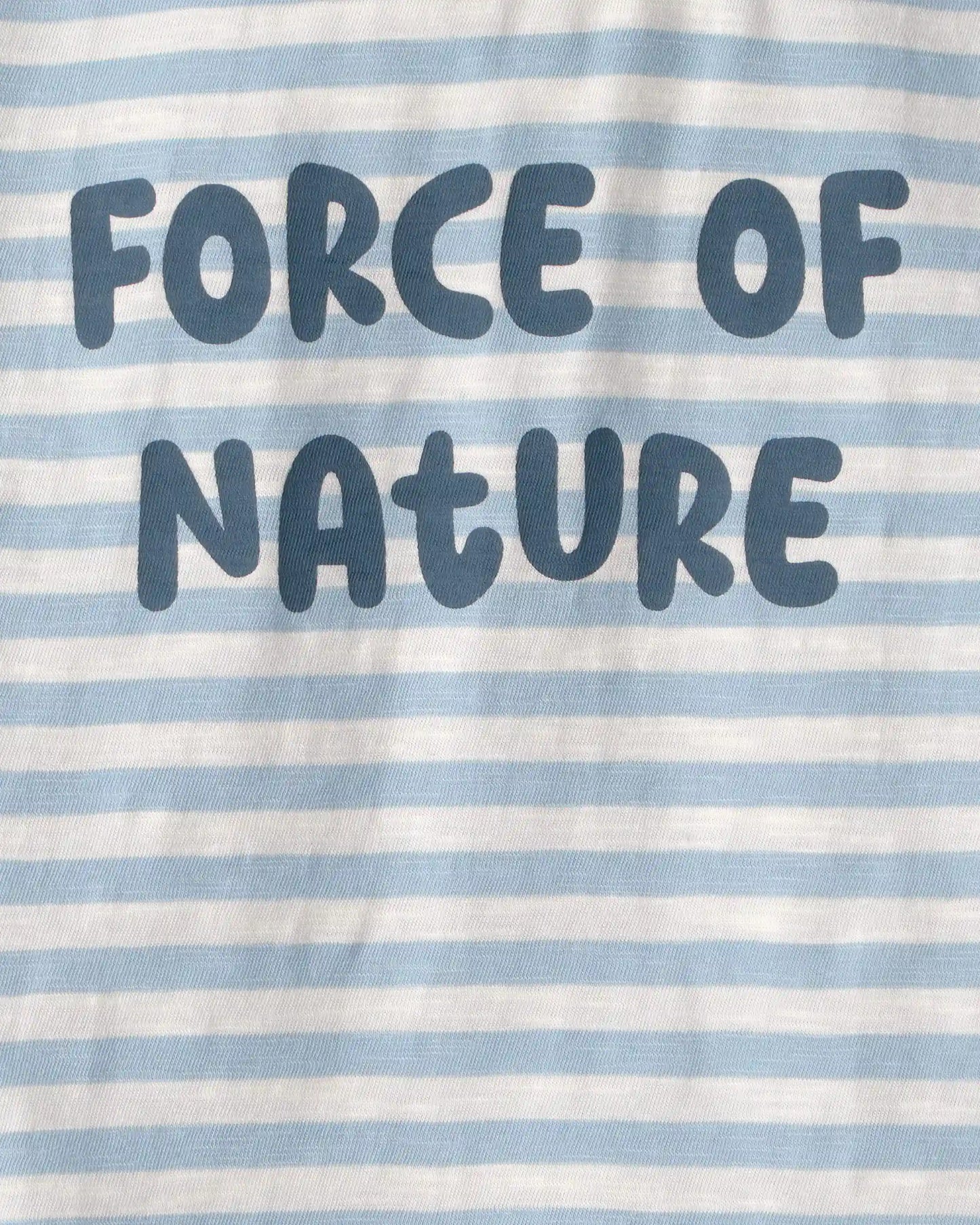 Toddler Organic Cotton 'Force of Nature' Tee in Stripes