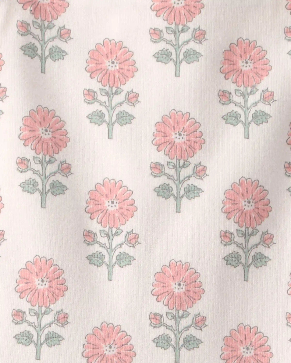 Toddler Girl Organic Cotton Tiered Dress in Rosebud Petal Print