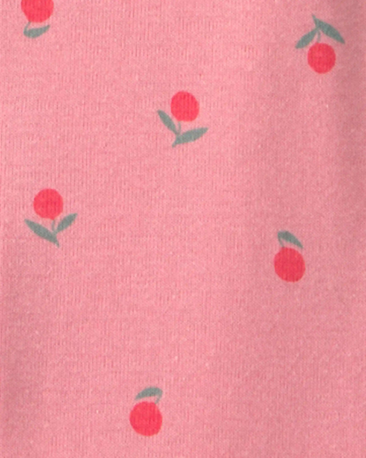 Toddler Girl Floral 100% Cotton 1-Piece Romper Pajama - Pink