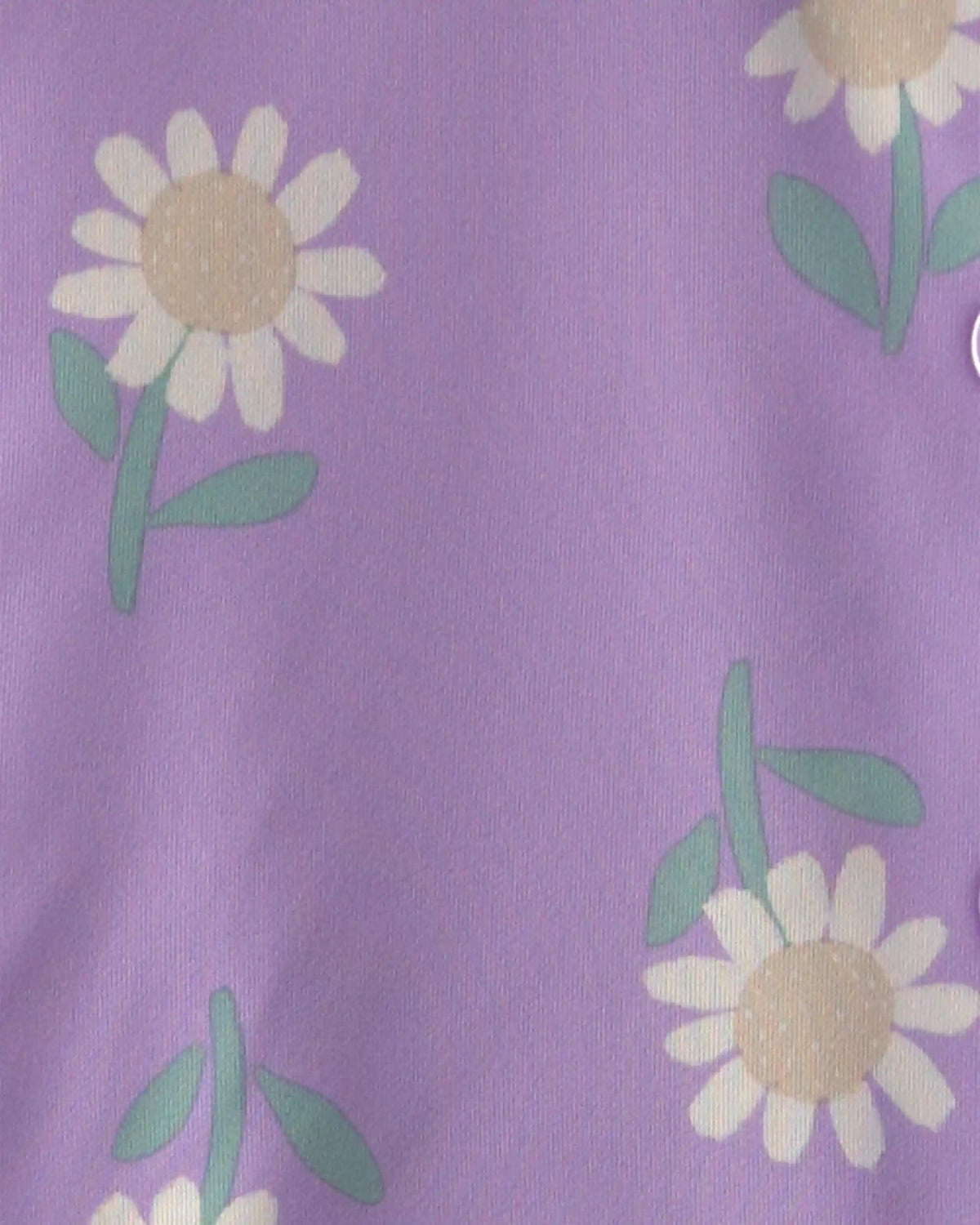 Toddler Girl Flower Short-Sleeve 2-Piece Pajama Set - Purple