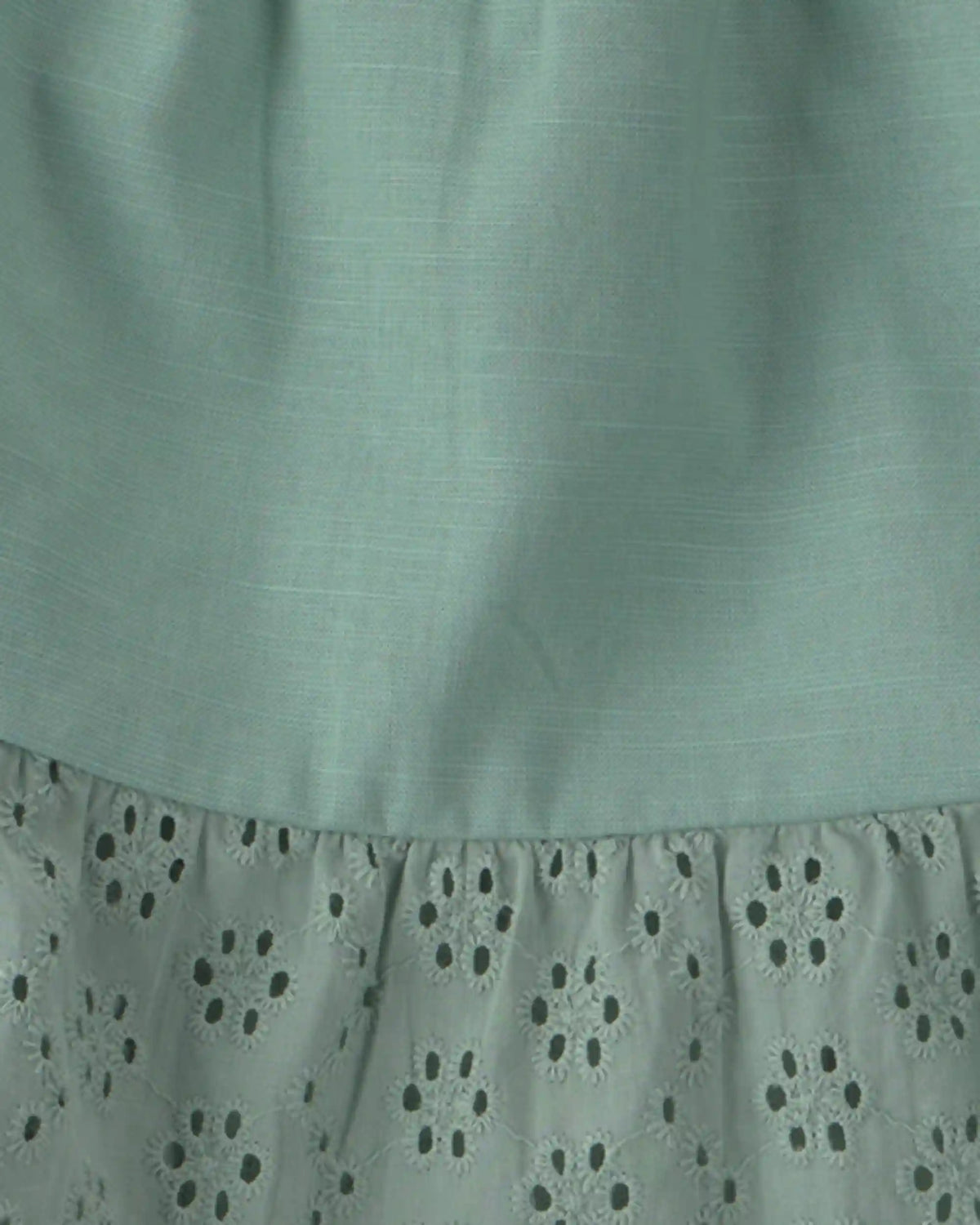 Toddler Girl 2-Piece Eyelet Tank Top & Short Set - Green