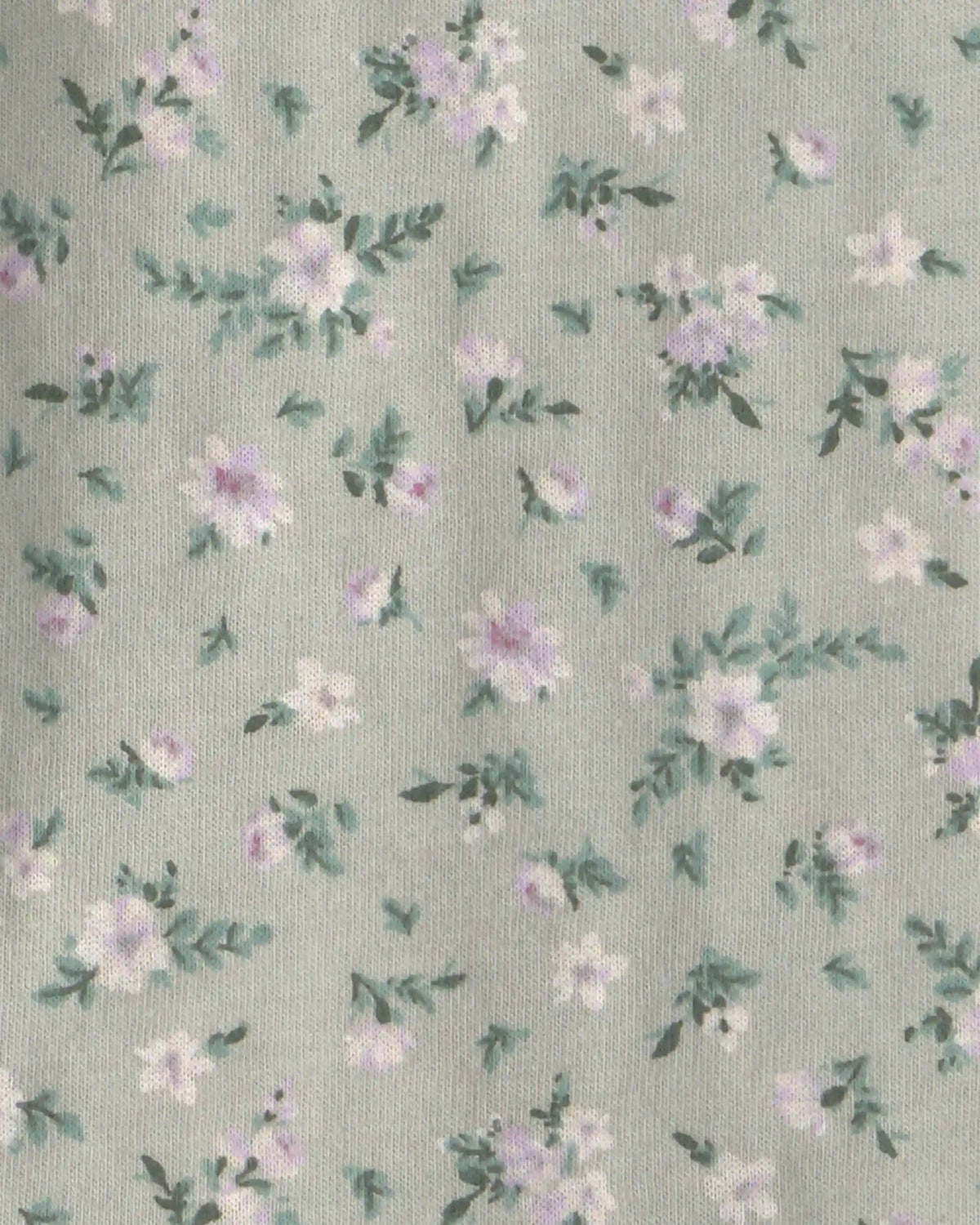 Toddler Girl Floral Puff-Sleeve Top - Green