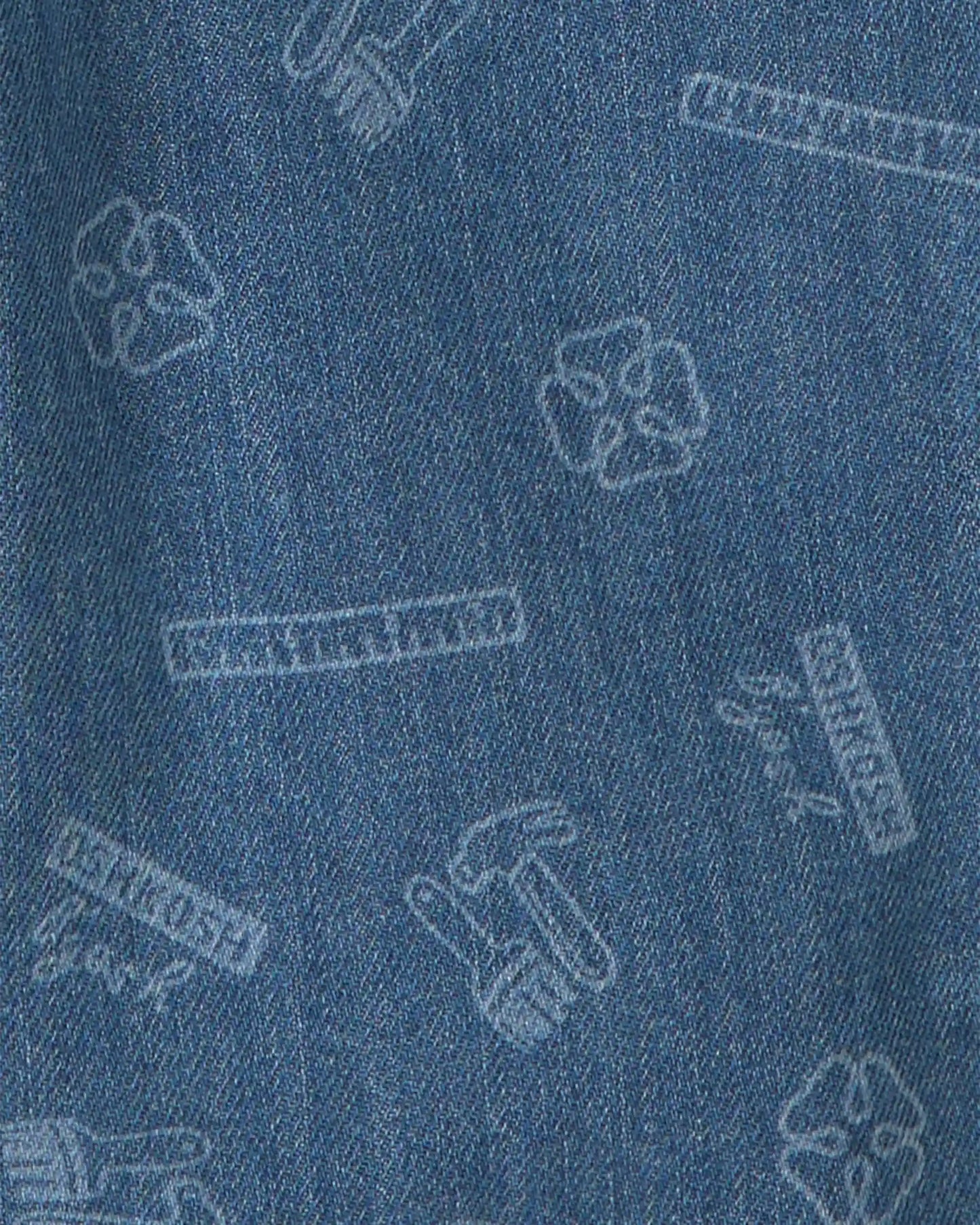 Toddler Logo Denim Overalls - Light Wash