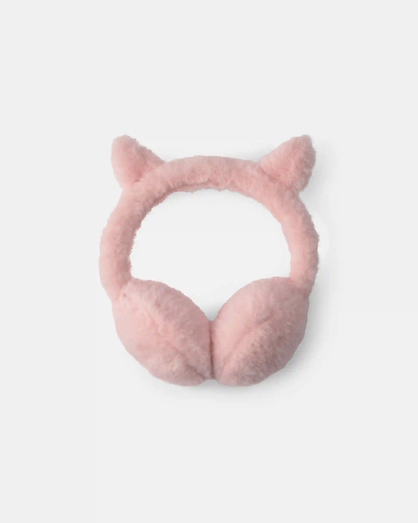 Toddler Girl Cat Earmuffs - Pink
