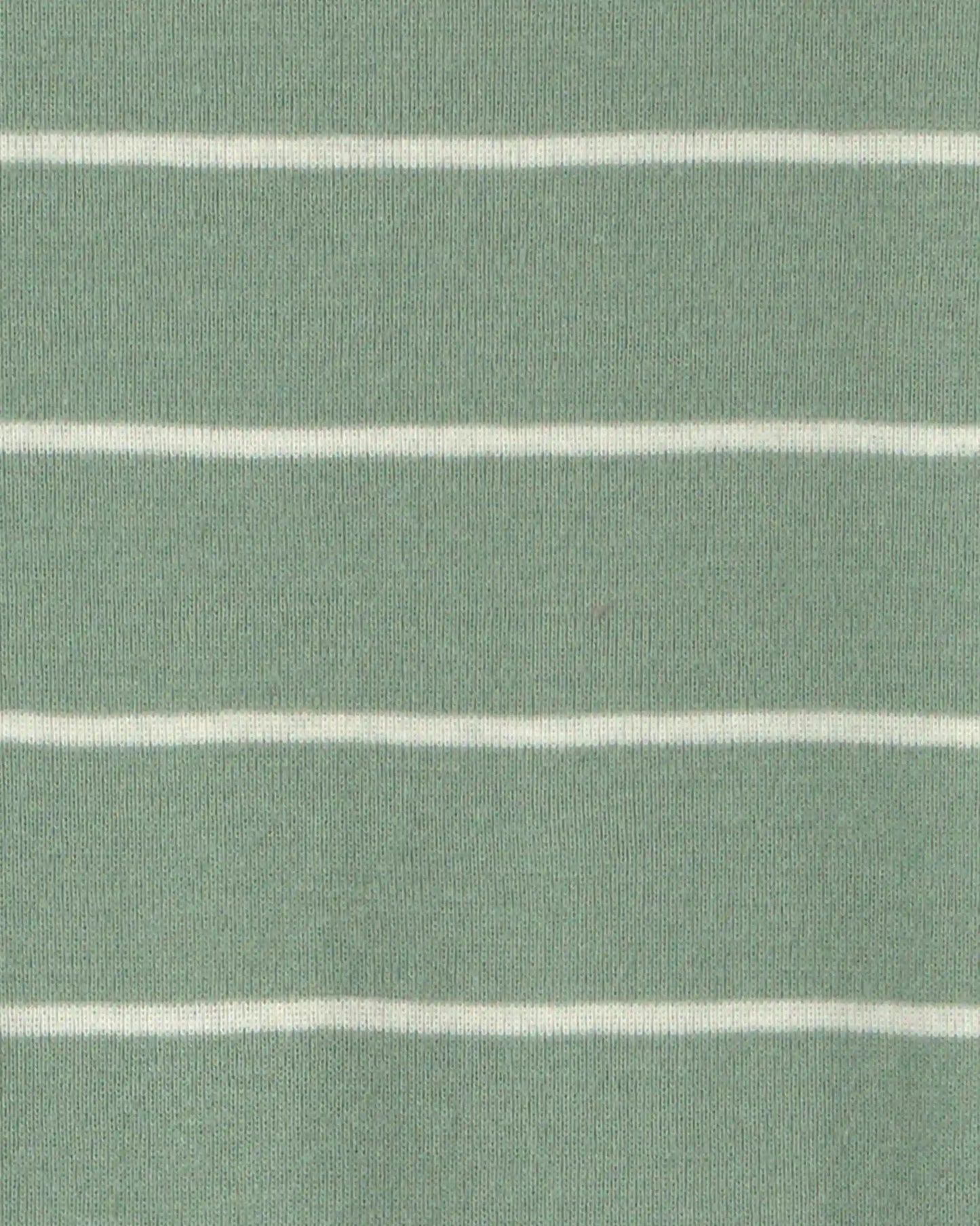 Toddler Boy 1-Piece Dino Striped 100% Cotton Snug Fit Footed Pajama - Green