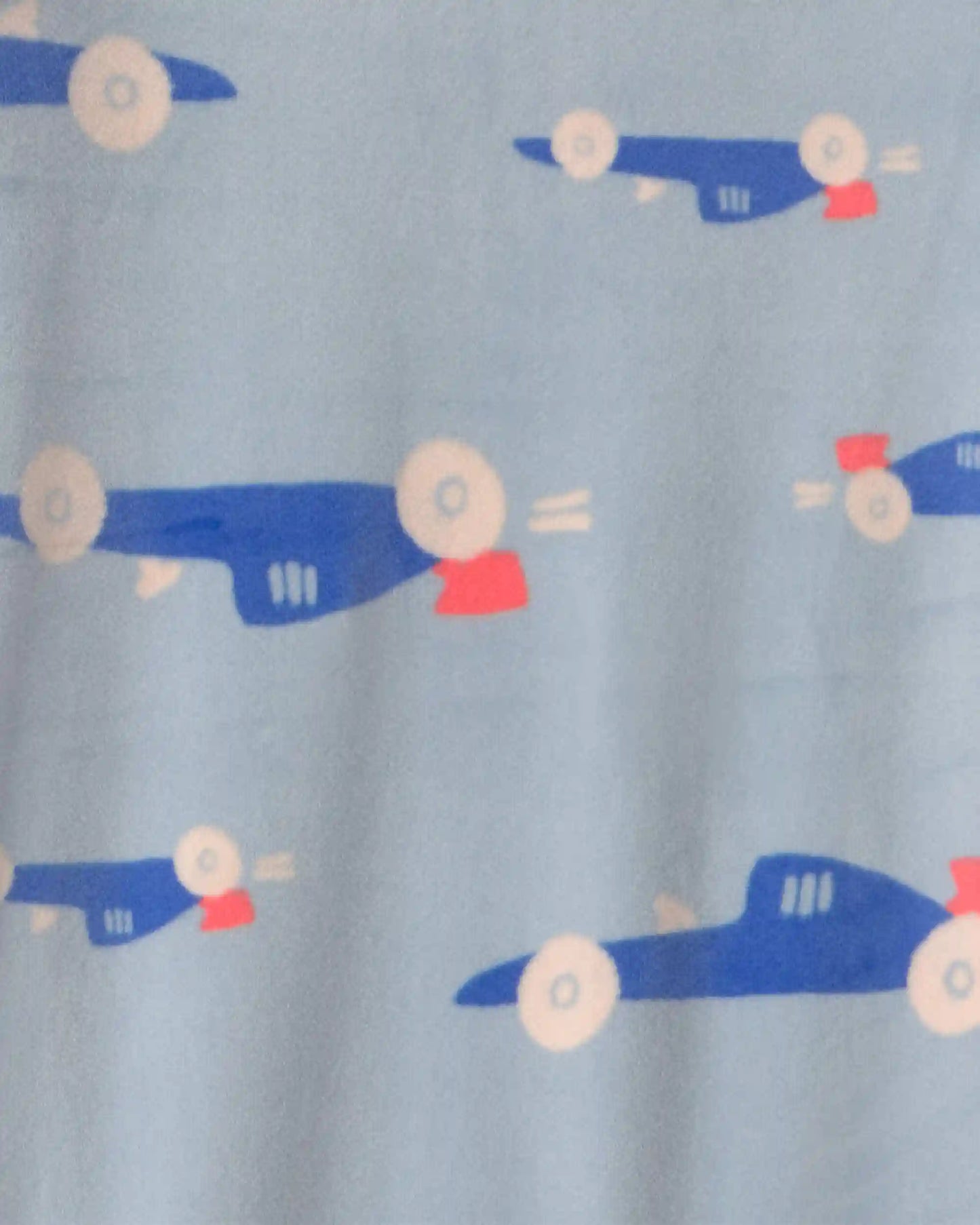 Toddler Boy 1-Piece Cars DreamPlush Snug Fit Footed Pajama - Blue