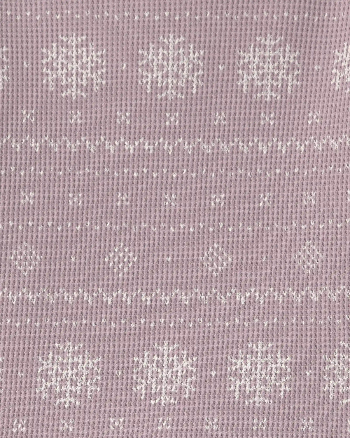 Toddler Girl 2-Piece Fair Isle Waffle Knit Pajamas Made with Organic Cotton