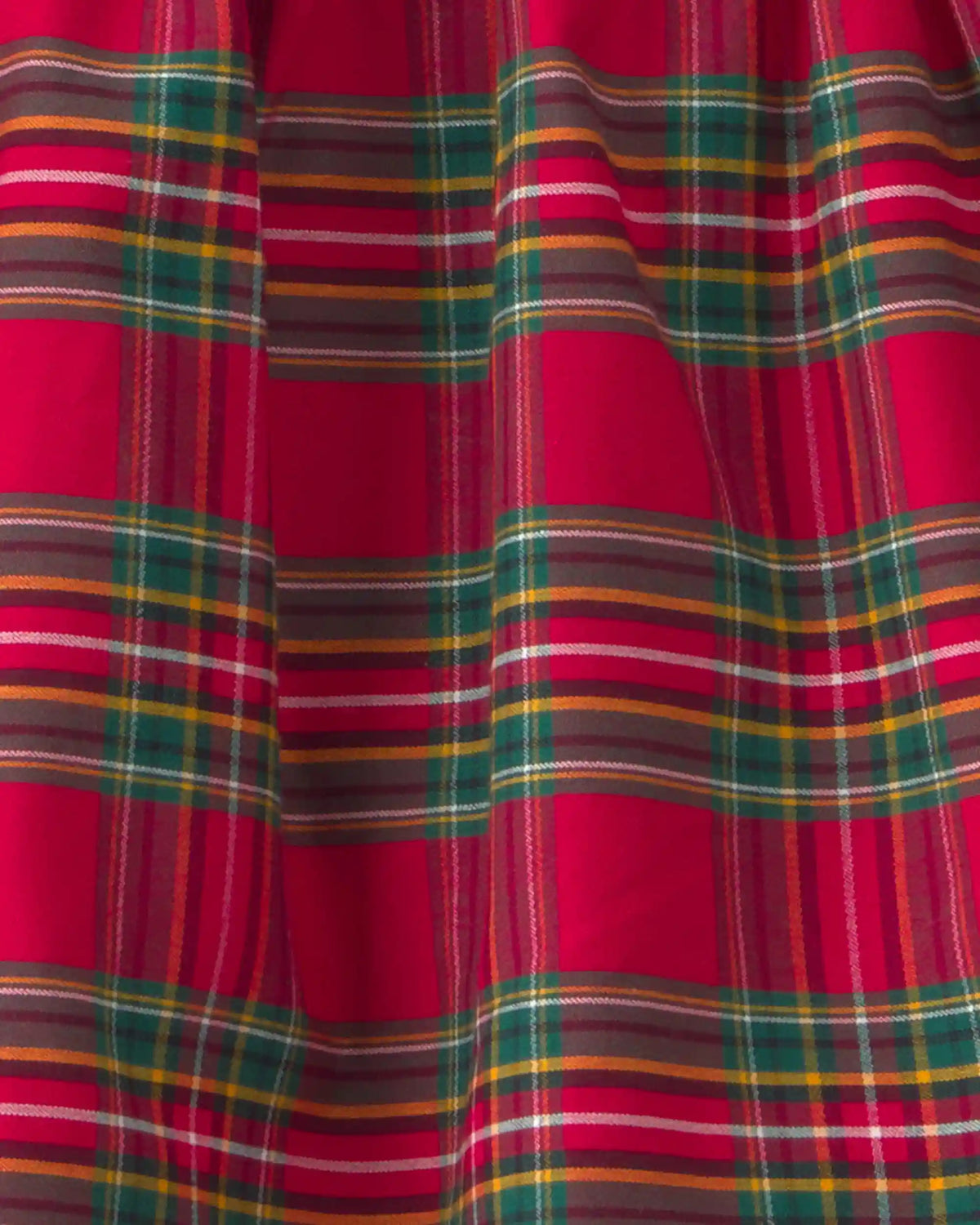 Toddler Girl 2-Piece Bow Plaid Fleece Long-Sleeve Top & Skort Set - Cream/Red