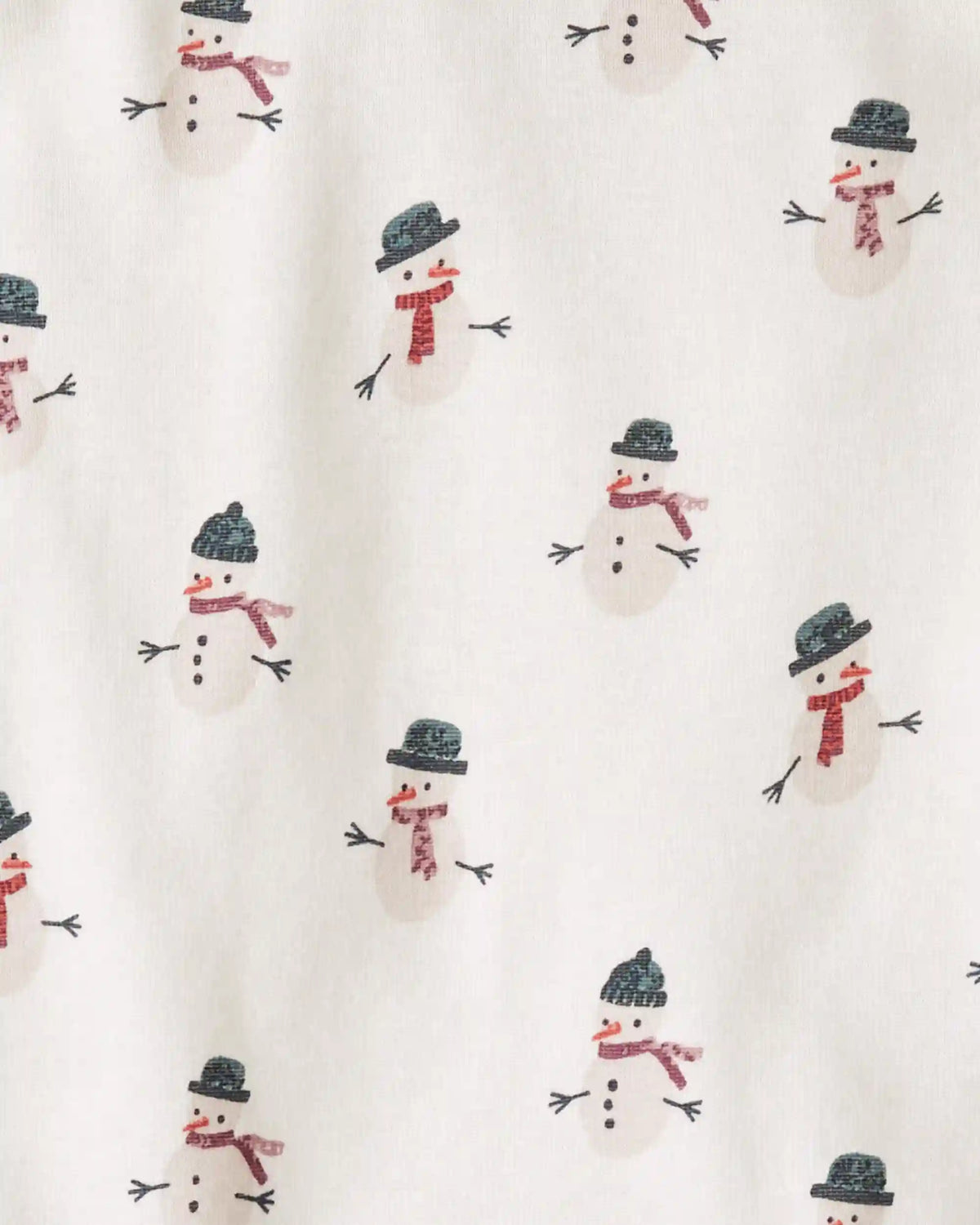 Toddler 2-Piece Organic Cotton Pajamas in Snowman Print