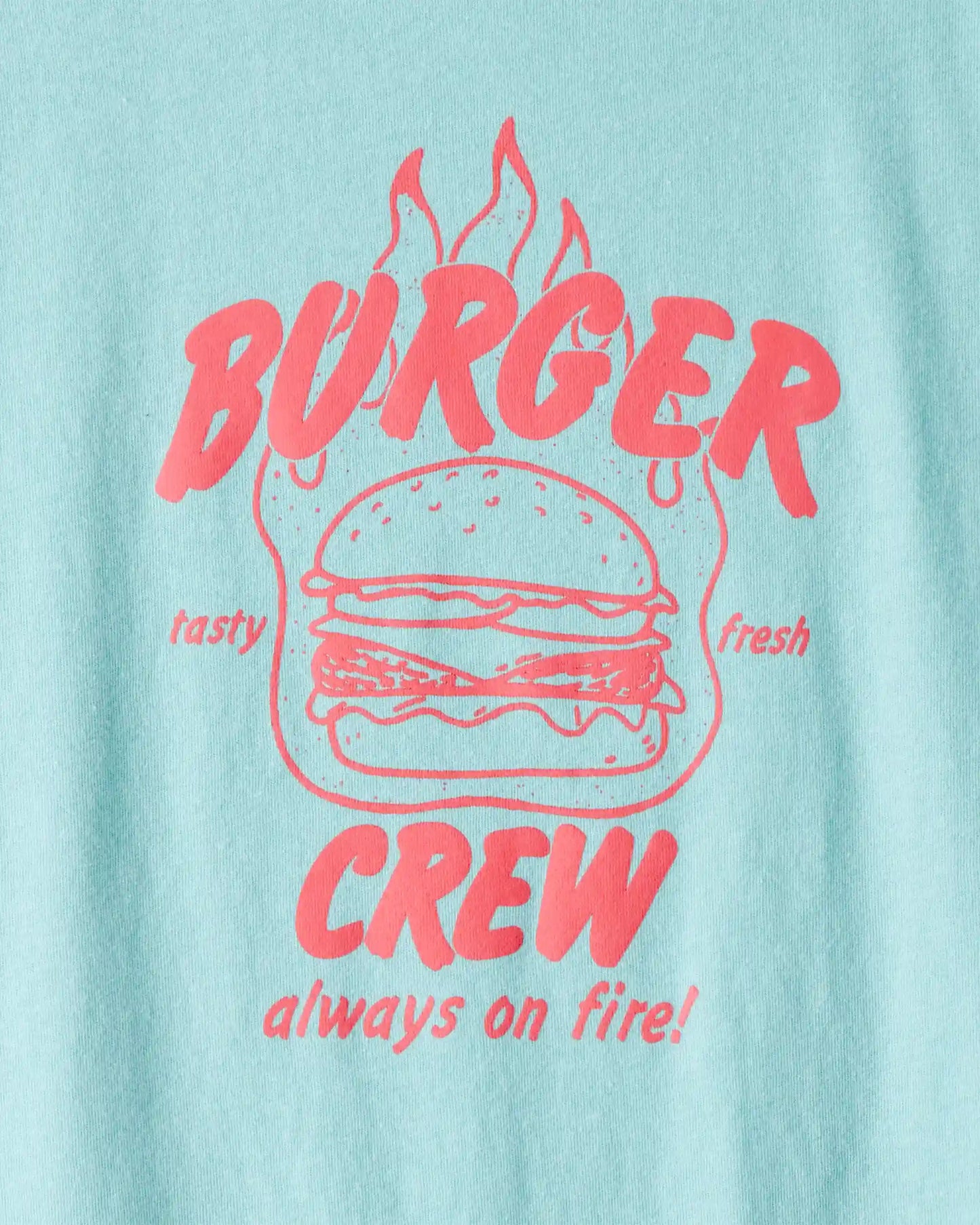 Kids Burger Crew Short-Sleeve Graphic Tee - Blue