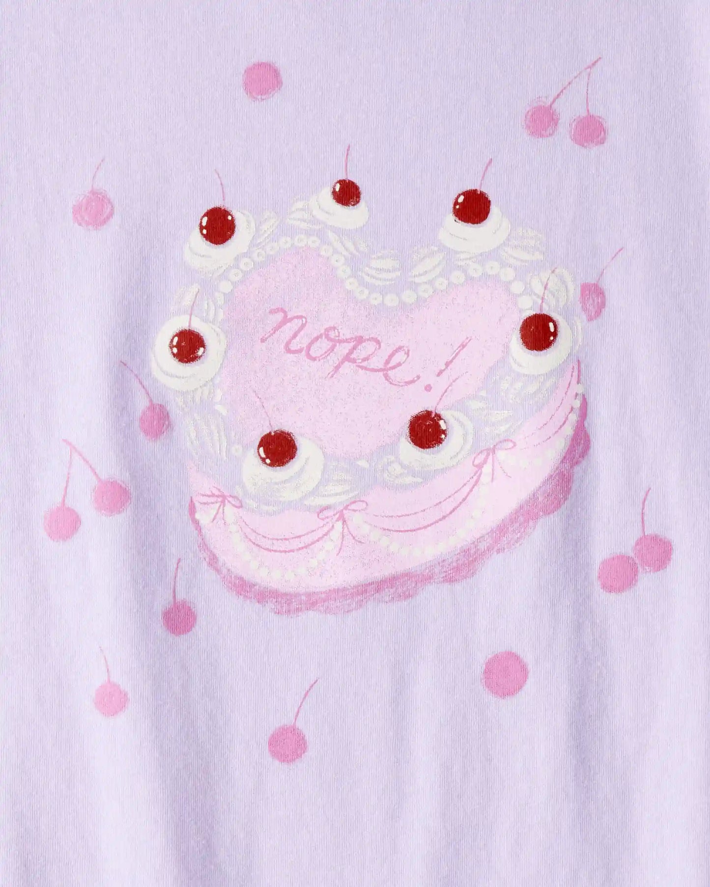 Girls Heart Cake Short-Sleeve Graphic Tee - Purple