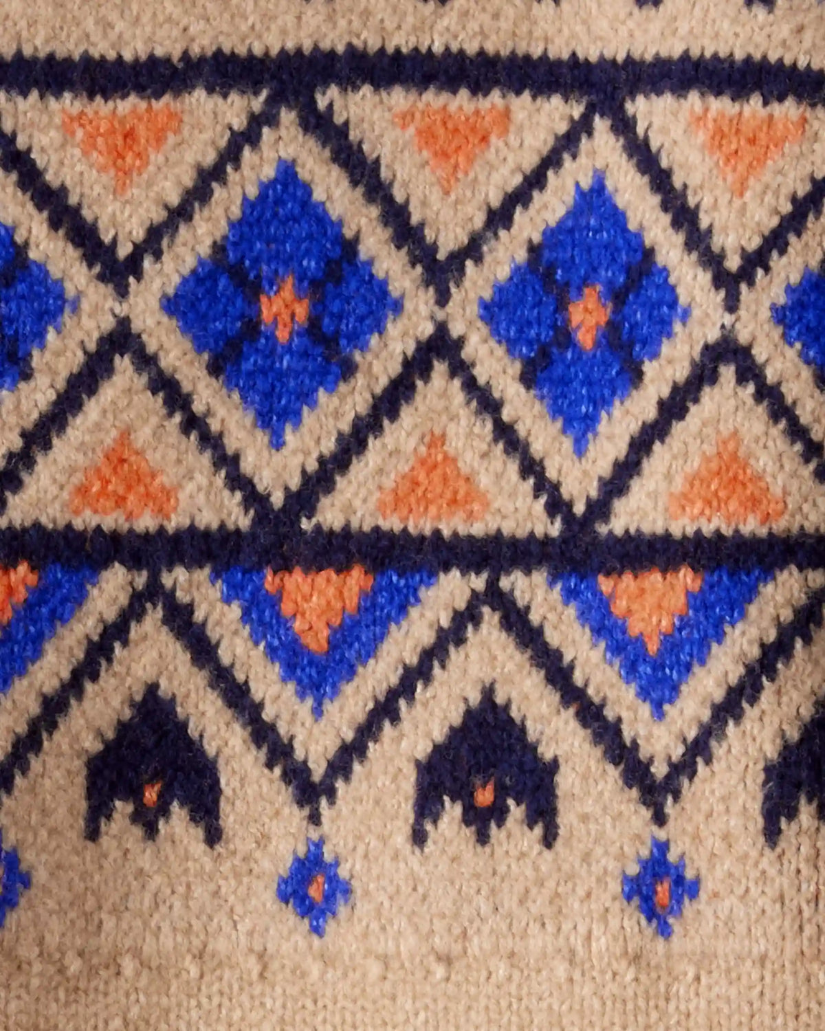 Boys Fair Isle Sweater - Brown