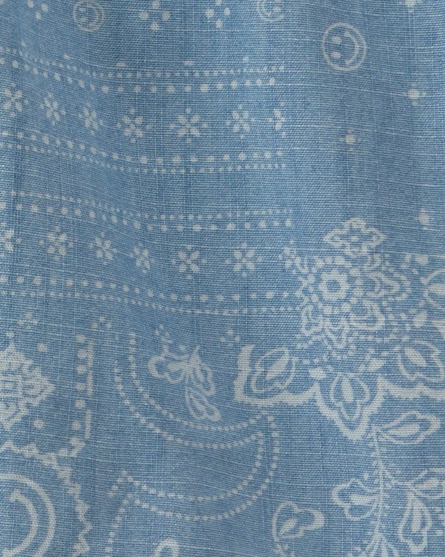 Boys Bandana Floral Chambray Short - Blue
