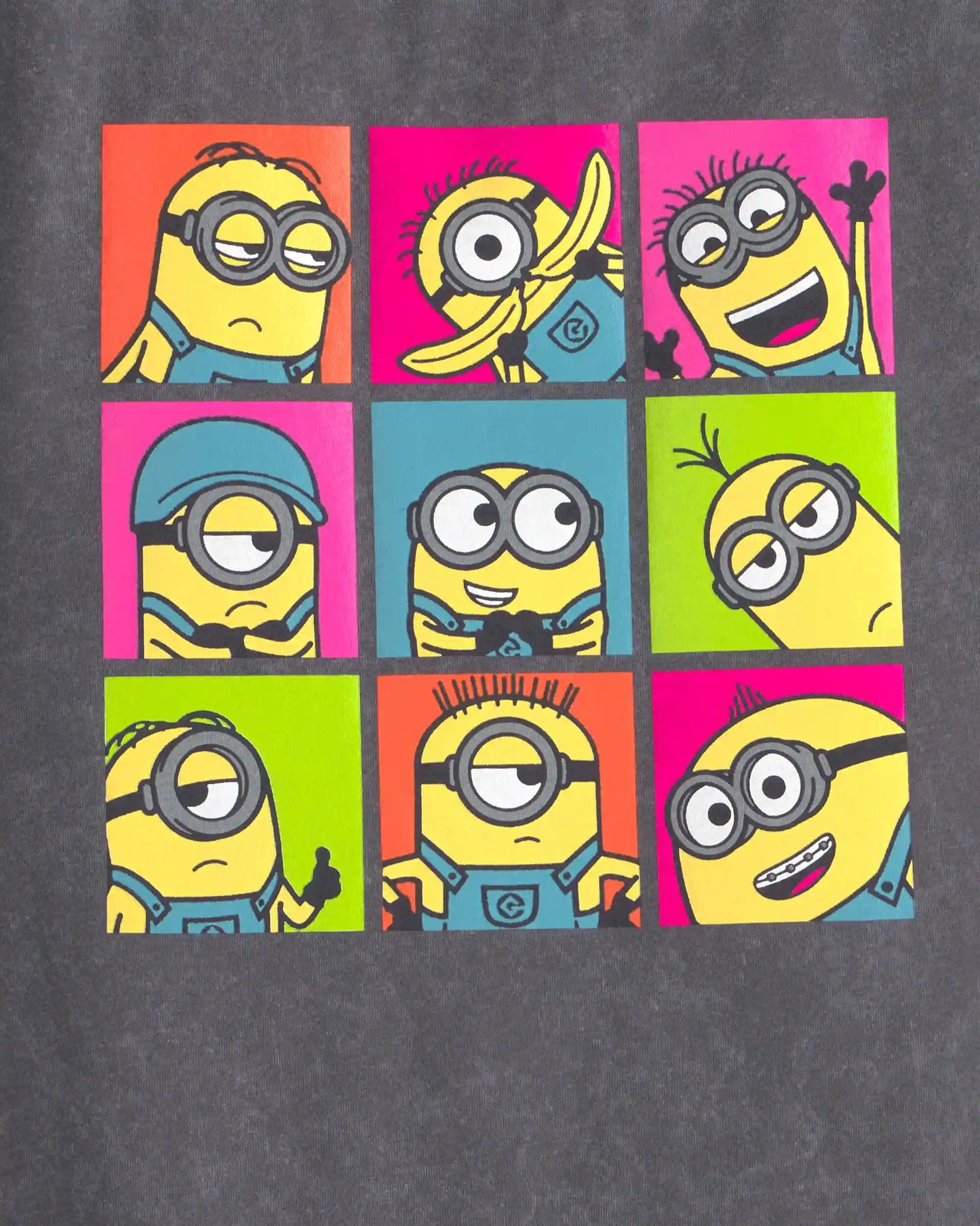 Girls Despicable Me Minions Graphic Tee - Grey
